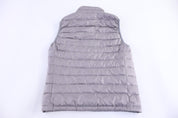 Patagonia Logo Patch Grey Full Zip Puffer Vest