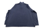 Polo Ralph Lauren Embroidered Logo Blue Quarter Zip Sweater