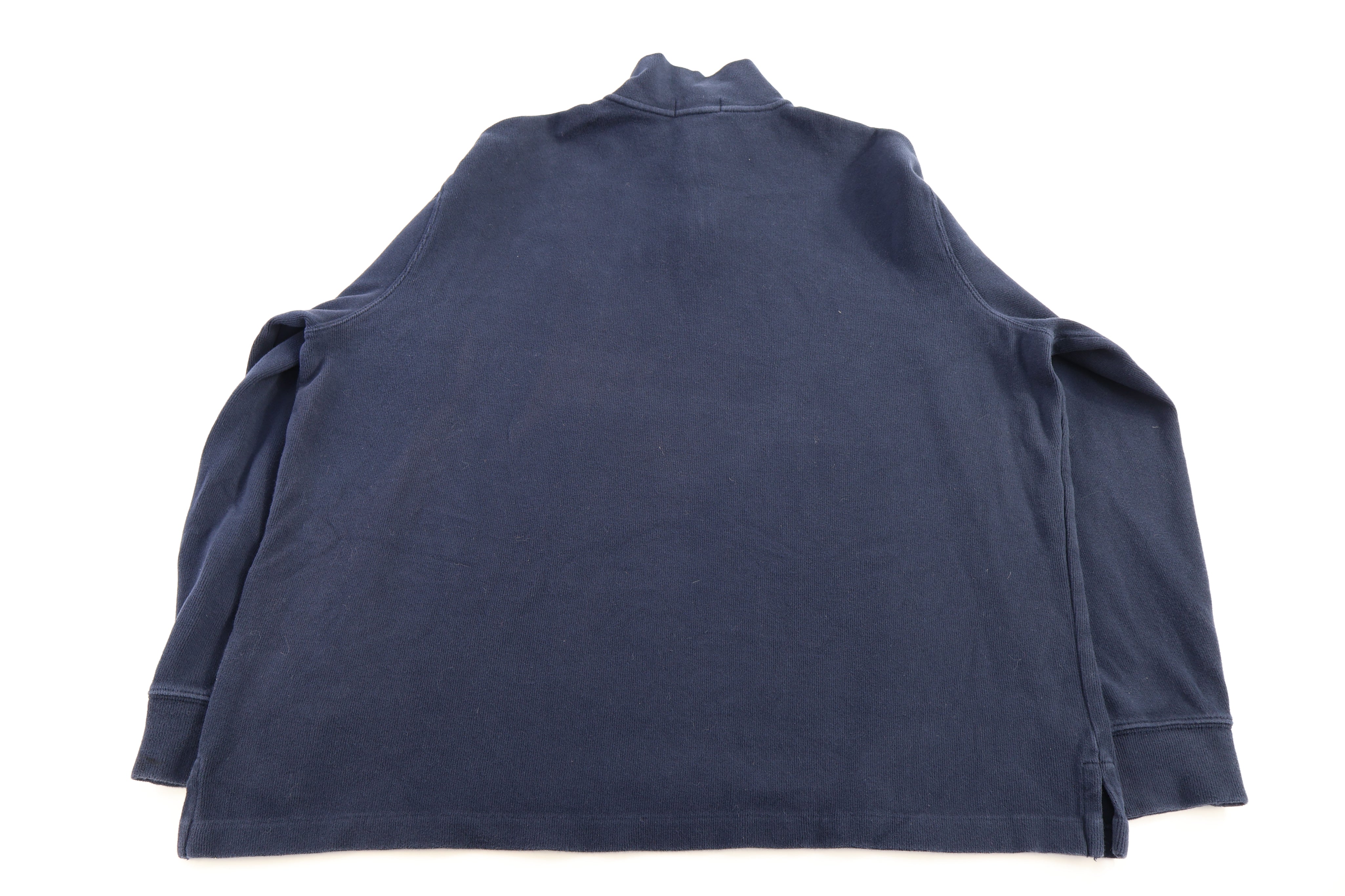 Polo Ralph Lauren Embroidered Logo Blue Quarter Zip Sweater