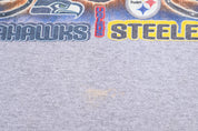 Vintage Superbowl Seahawks Vs Steelers Football T-shirt
