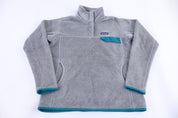 Women's Patagonia Logo Patch Grey Pullover Sweater