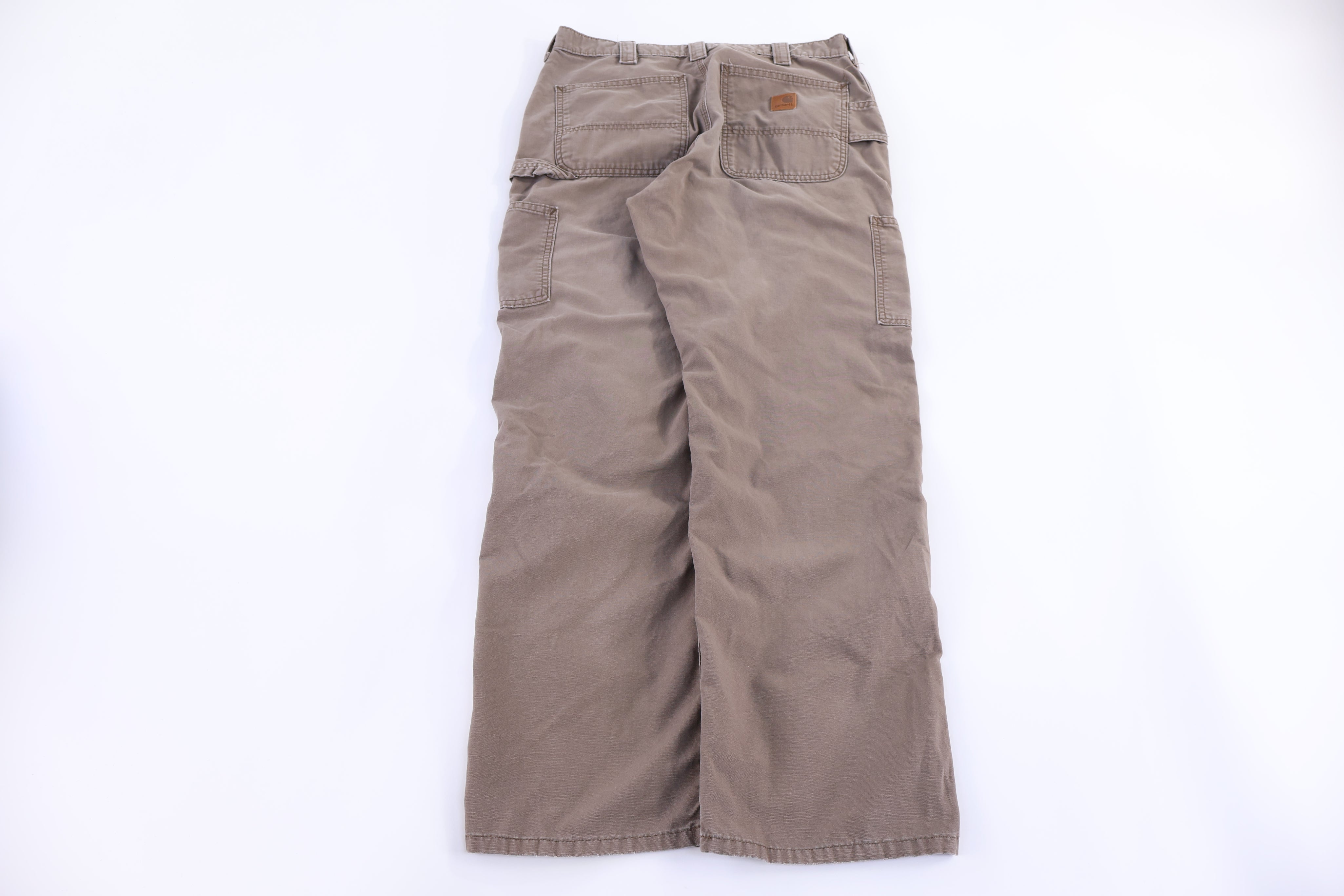 Carhartt Logo Patch Brown Pants