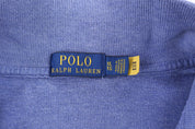 Polo Ralph Lauren Embroidered Logo Blue Quarter Zip Sweater
