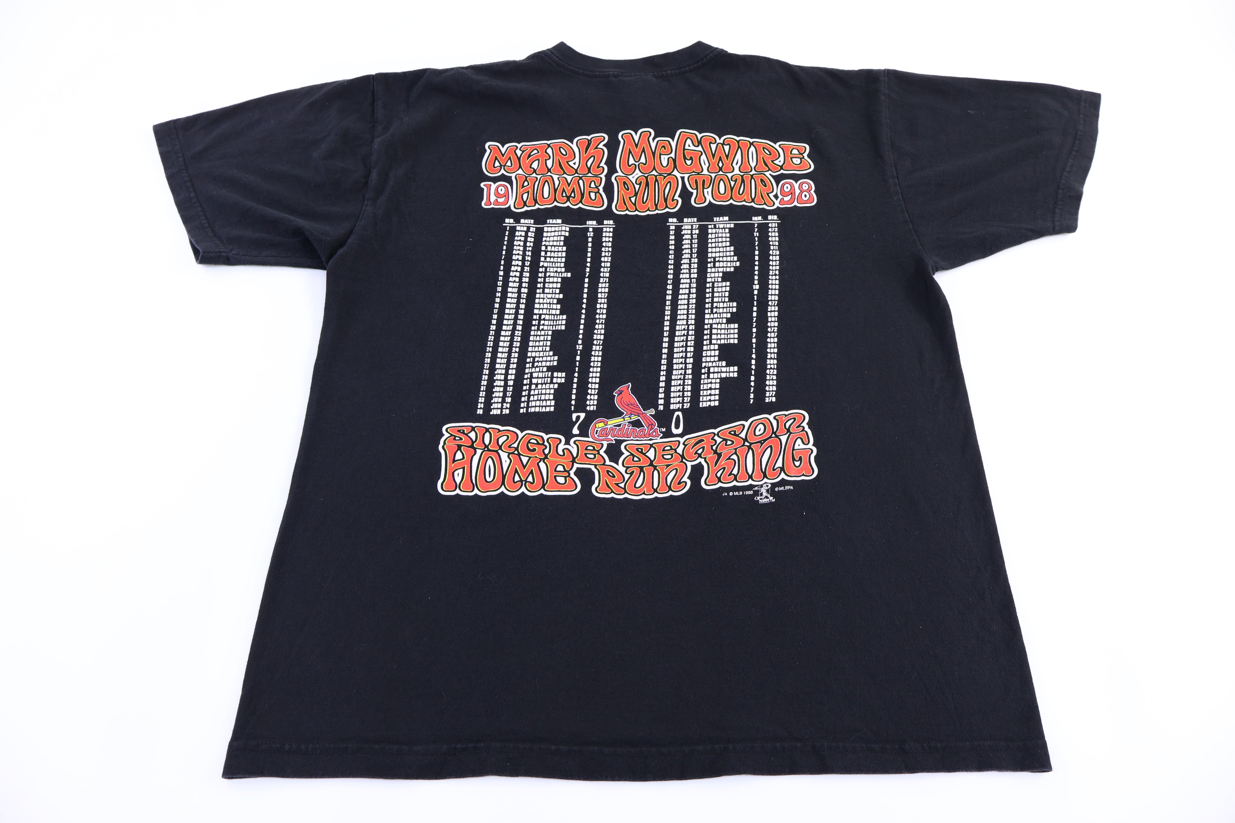 1998 Mark McGwire Home Run Tour T-shirt