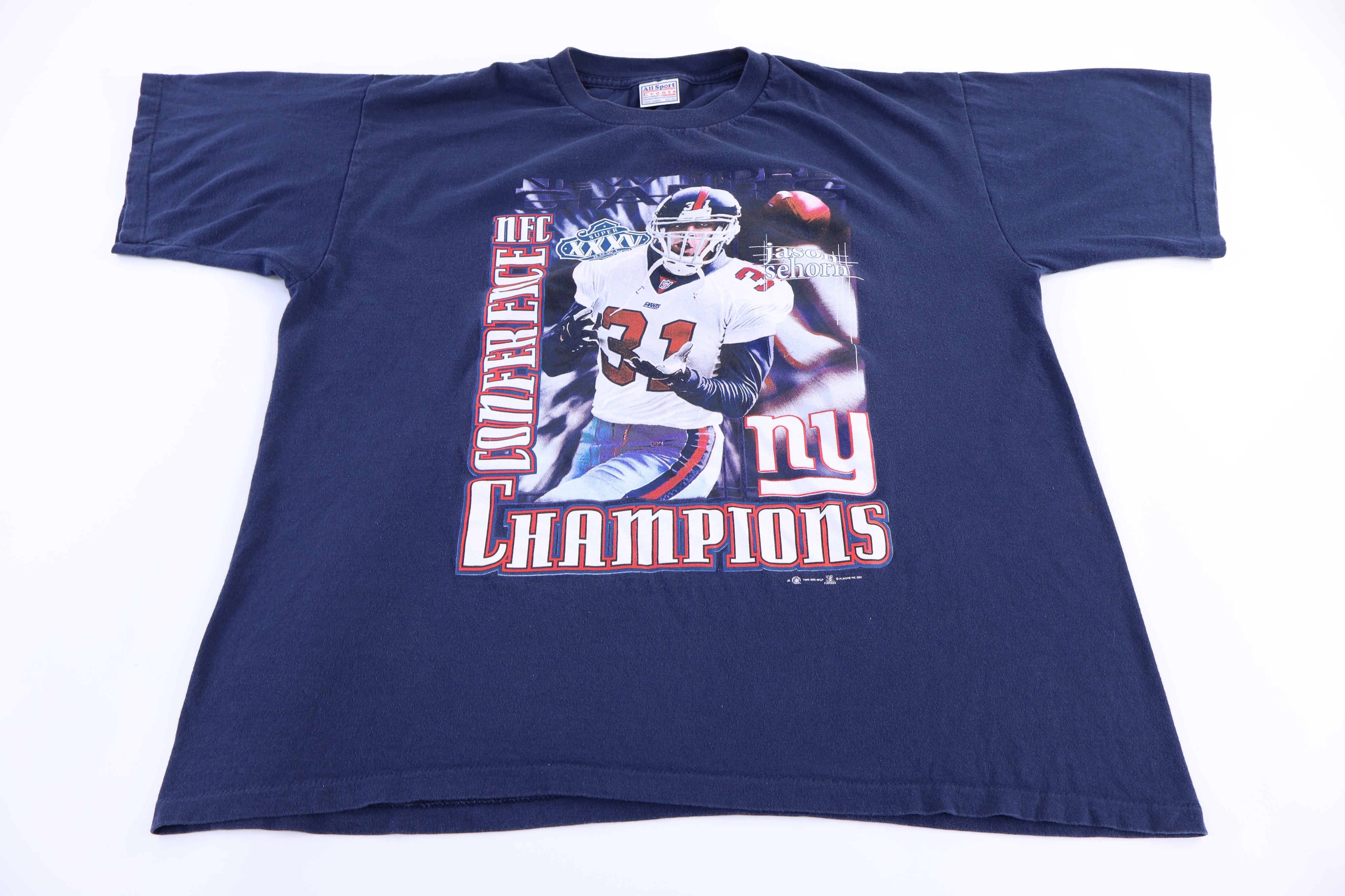 2000 New York Giants Jason Sehorn Champions T-shirt