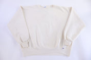 90's Russell Athletic White Blank Sweatshirt