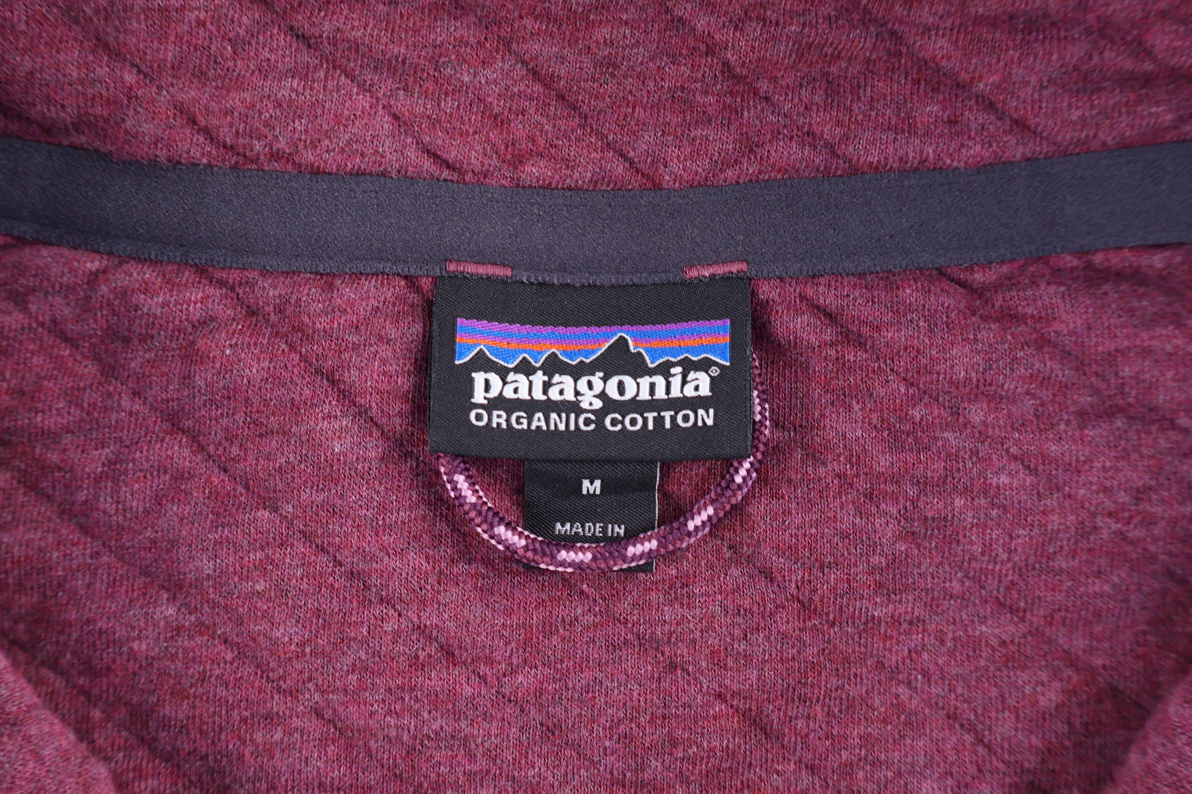 Women's Patagonia Logo Patch Purple Pullover Sweater