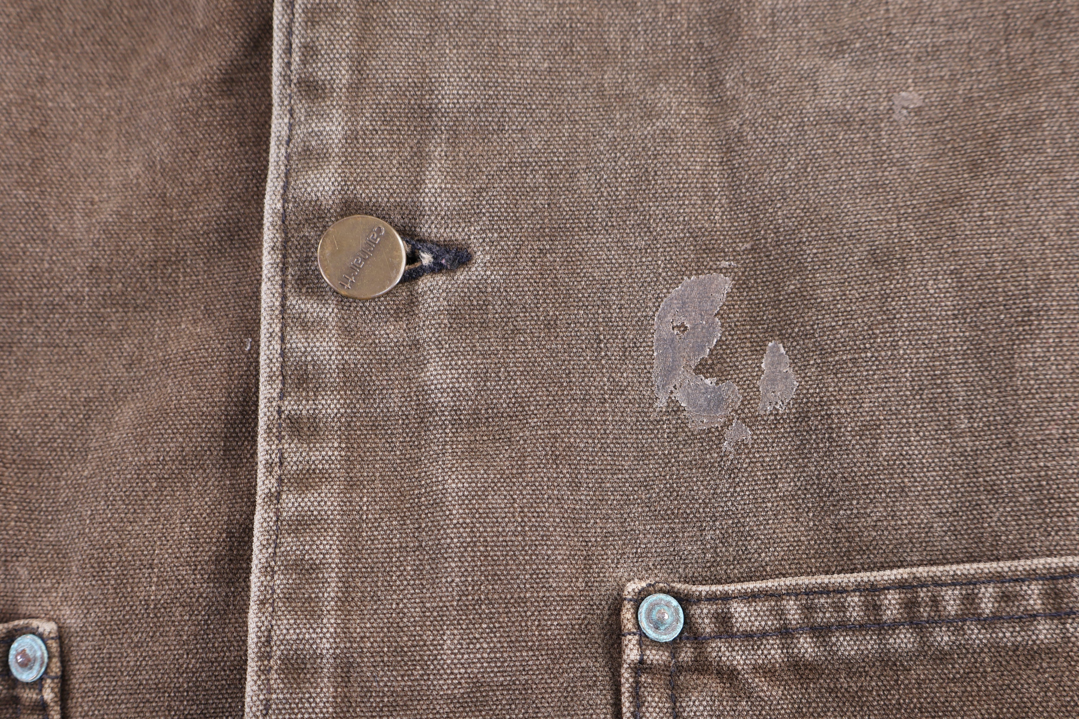 Carhartt Logo Patch Blanket Lined Chore Jacket