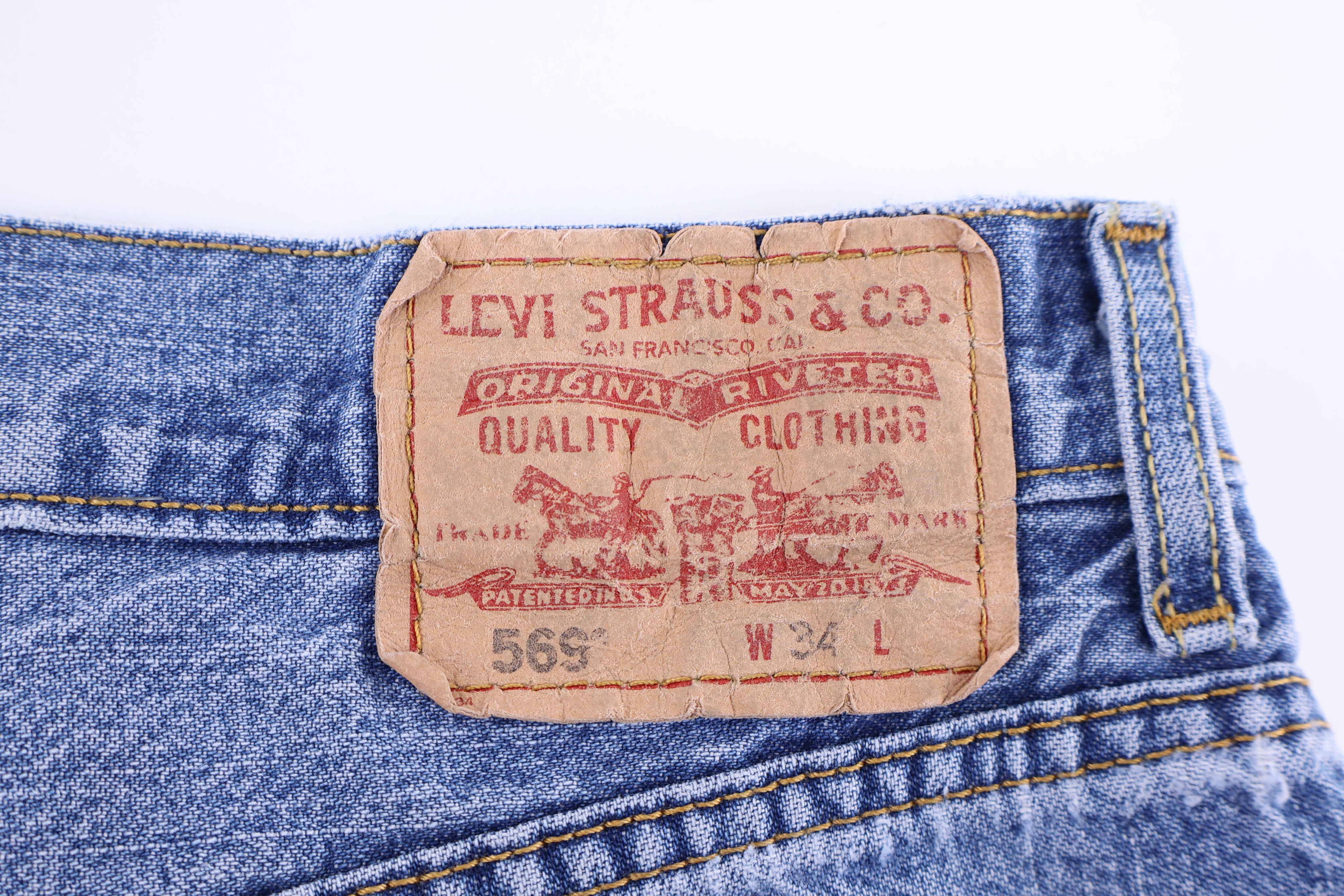 Levi's 565 Light Wash Denim Shorts