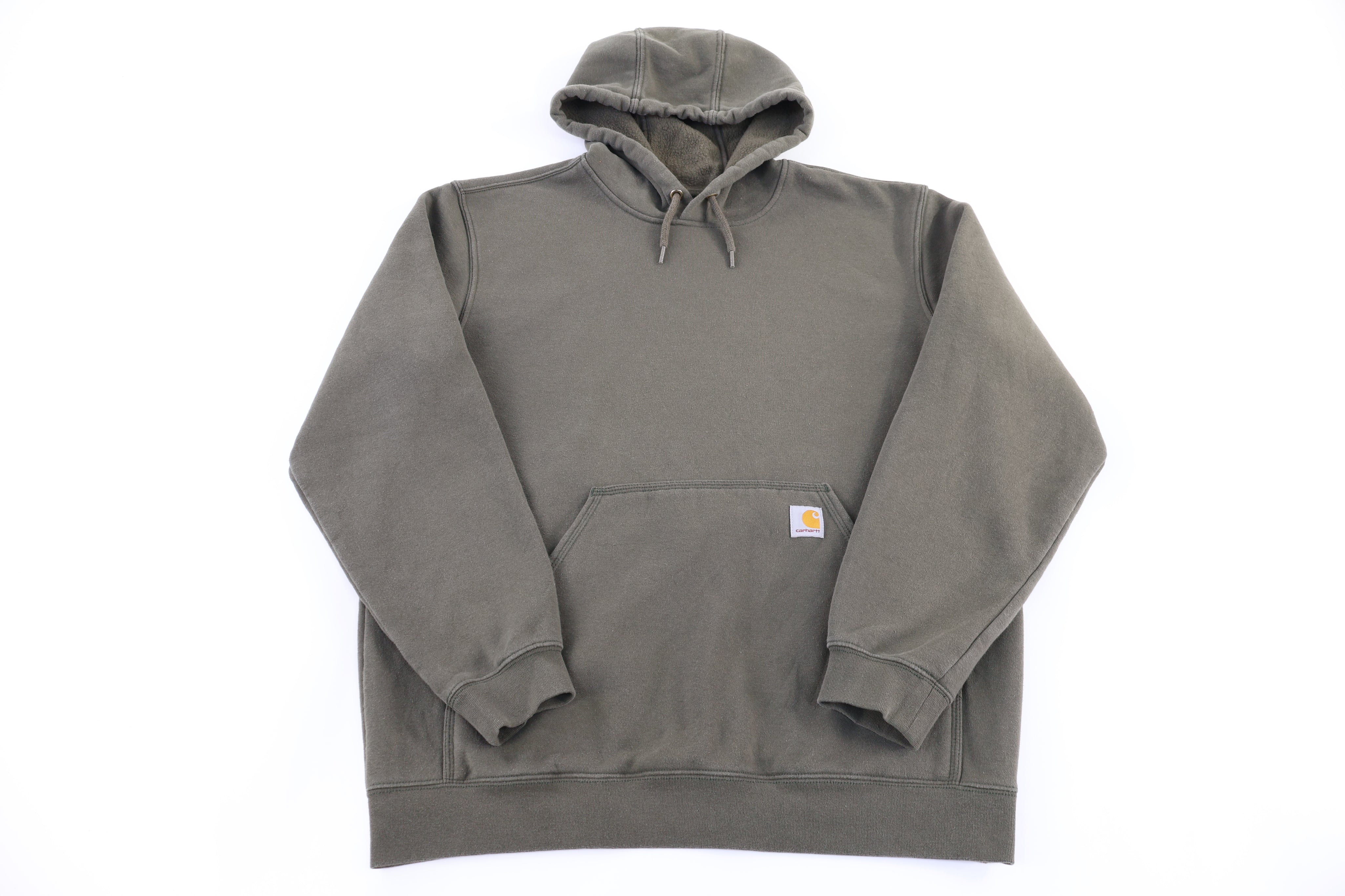 Carhartt Logo Patch Green Pullover Hoodie