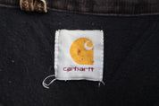 Carhartt Logo Patch Brown Full Zip Santa Fe Jacket