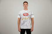 90's San Francisco 49ers All Over Graphic T-shirt