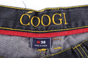 Y2K Coogi Embroidered Dark Wash Denim Shorts