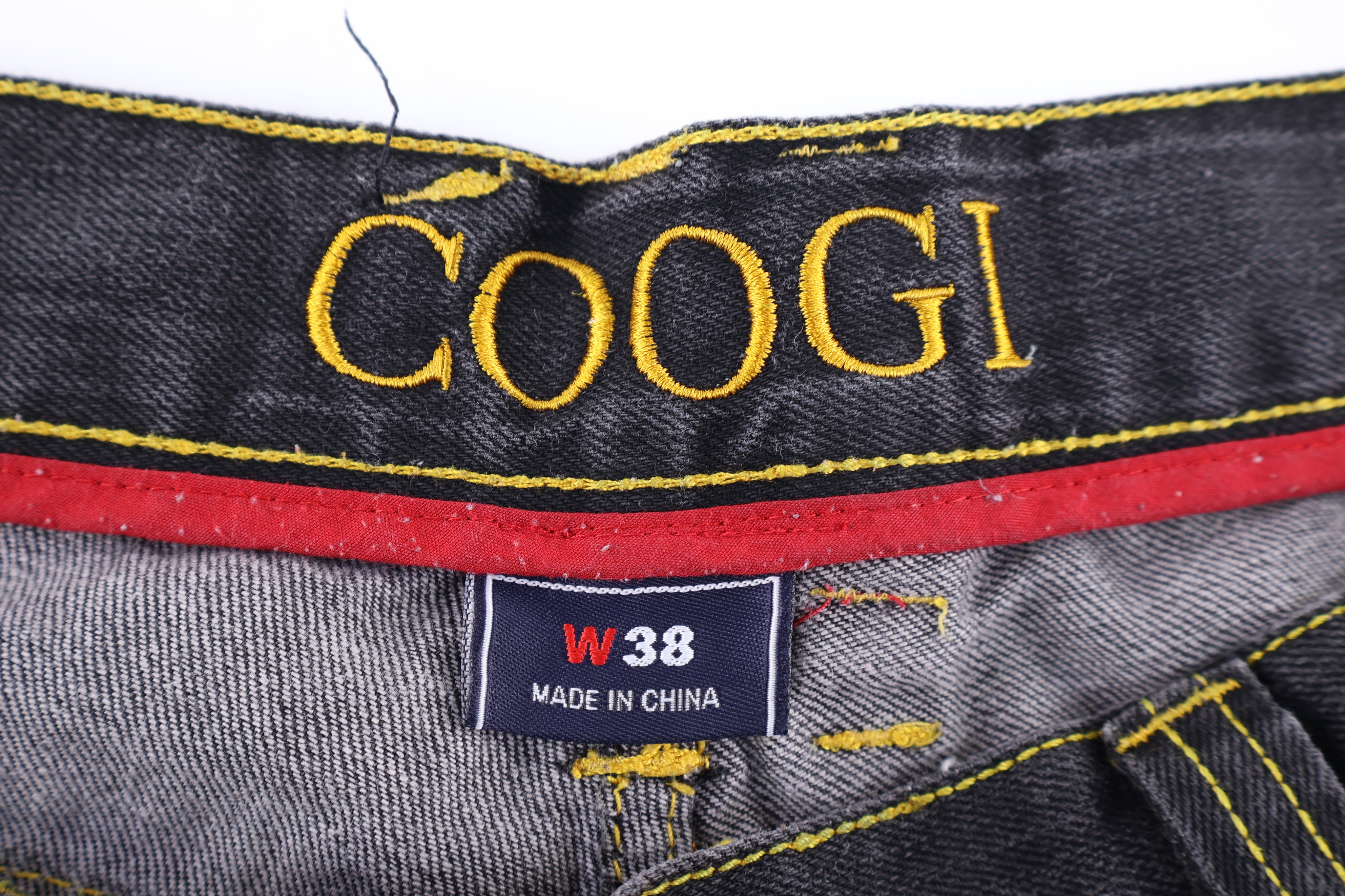 Y2K Coogi Embroidered Dark Wash Denim Shorts