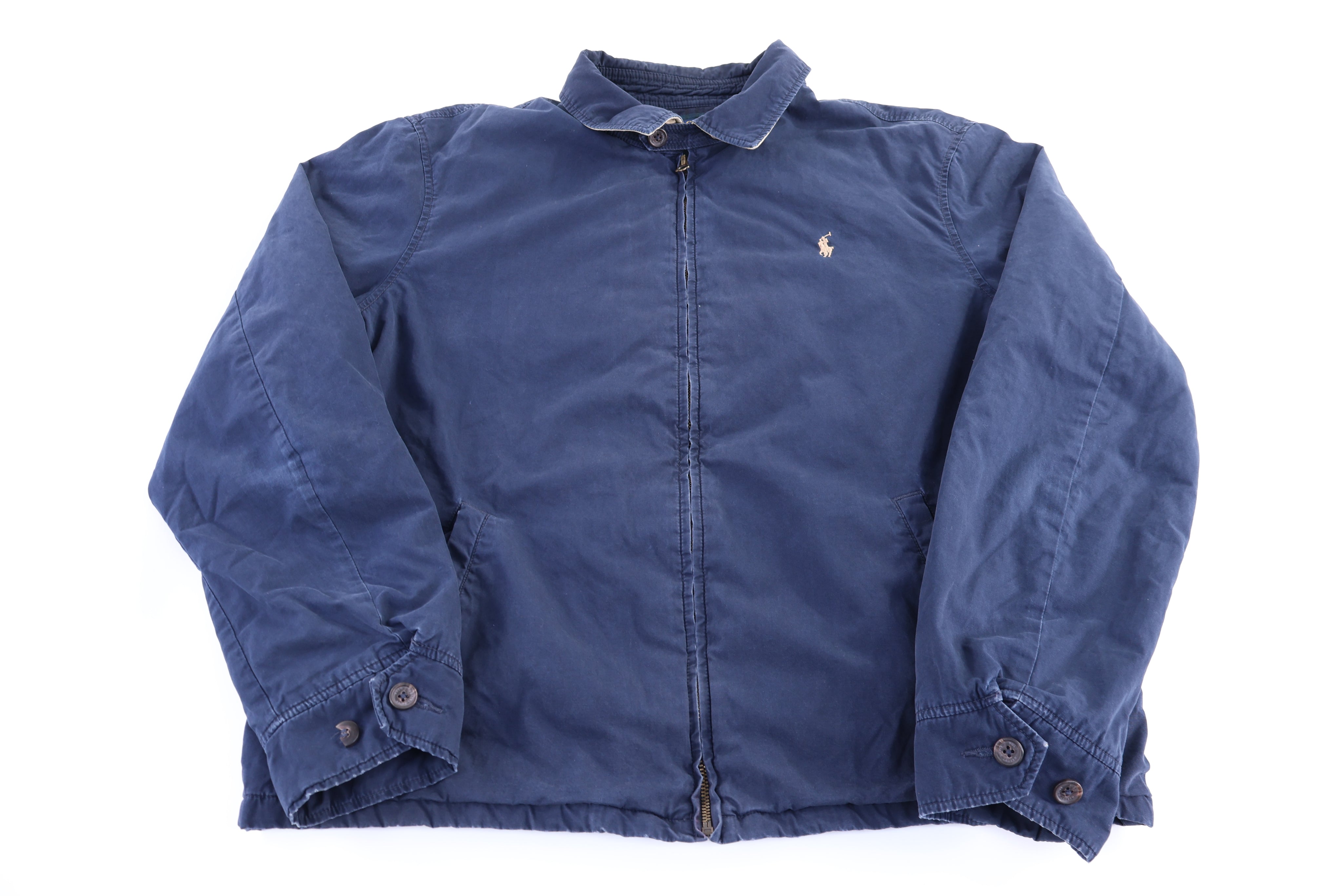 Polo Ralph Lauren Embroidered Logo Blue Full Zip Jacket