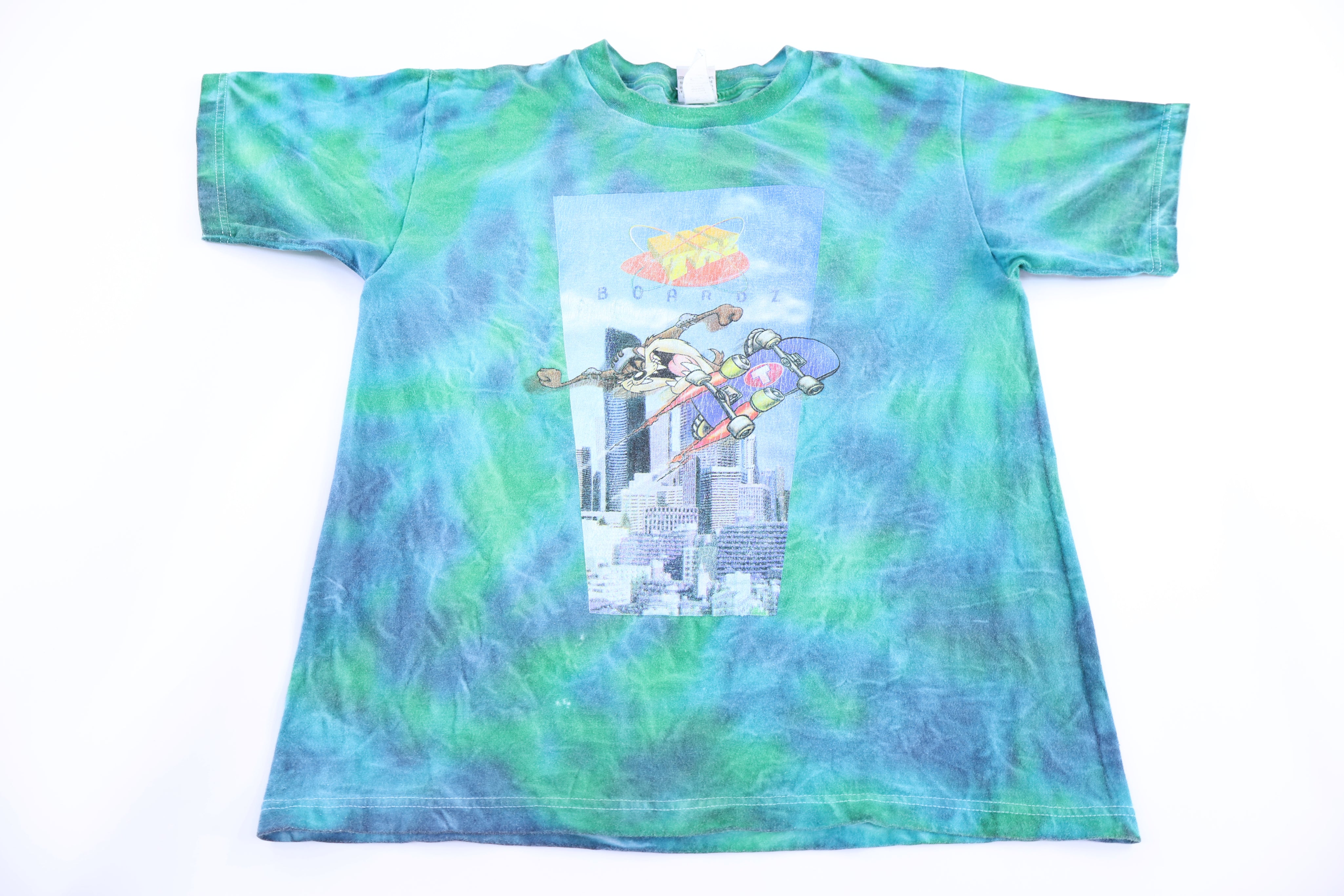 90's Looney Tunes Taz Boards Tie Dye T-shirt