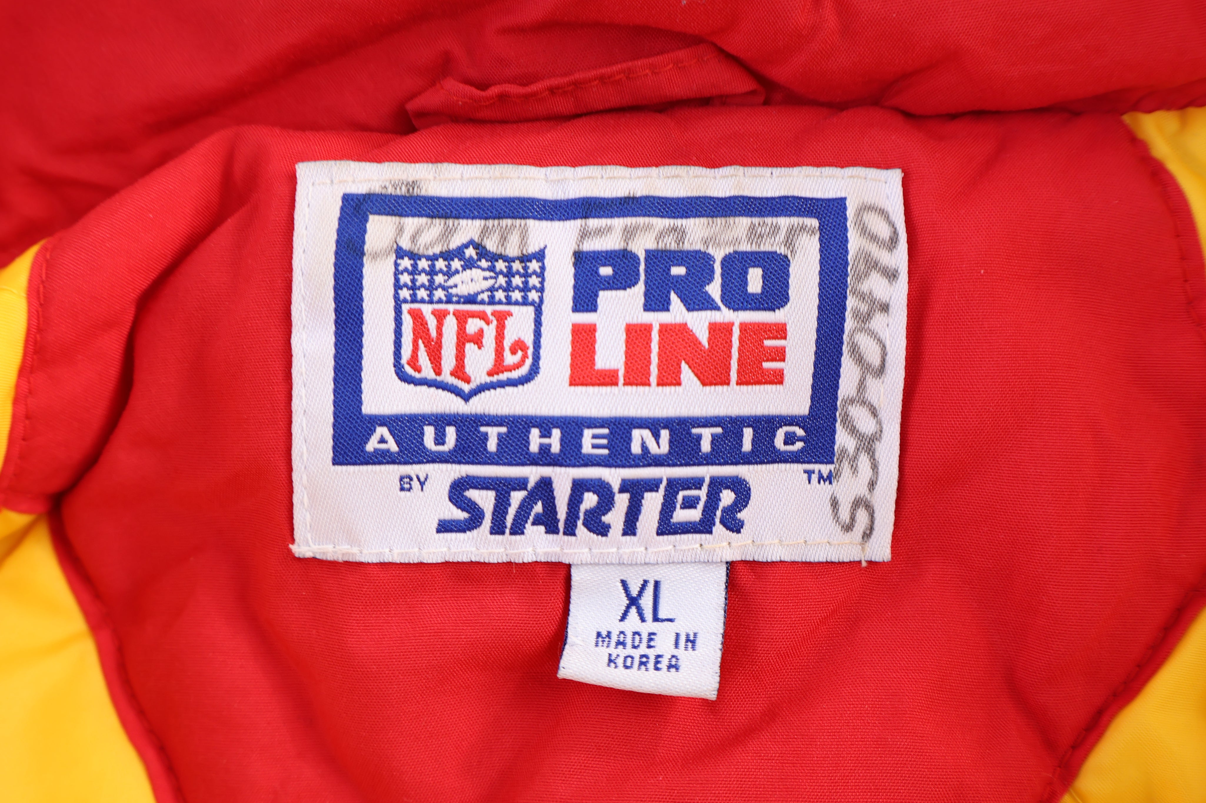 Vintage Pro Line Kansas City Chiefs Football Puffer Jacket