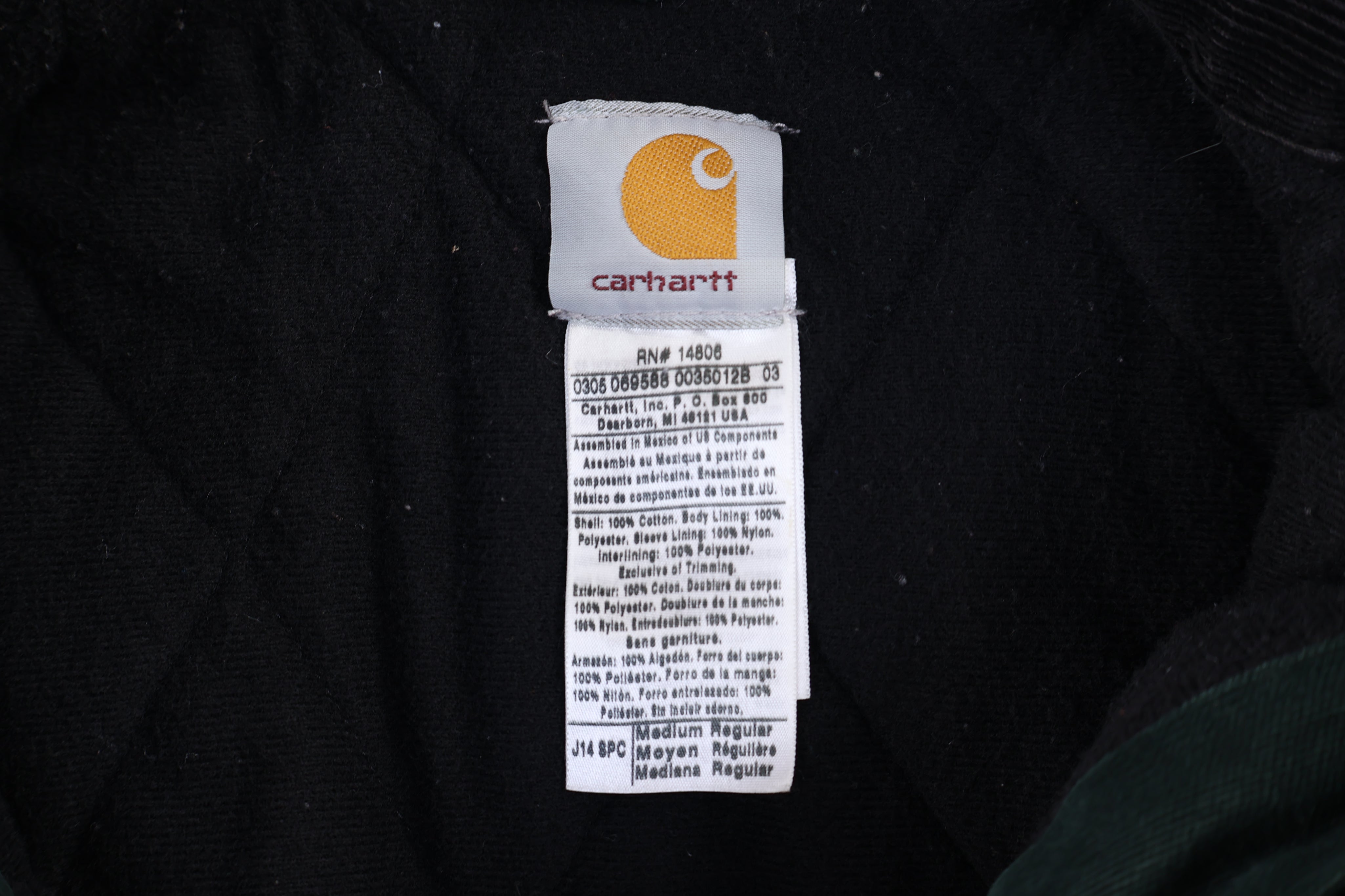 Carhartt Logo Patch Green Santa Fe Jacket