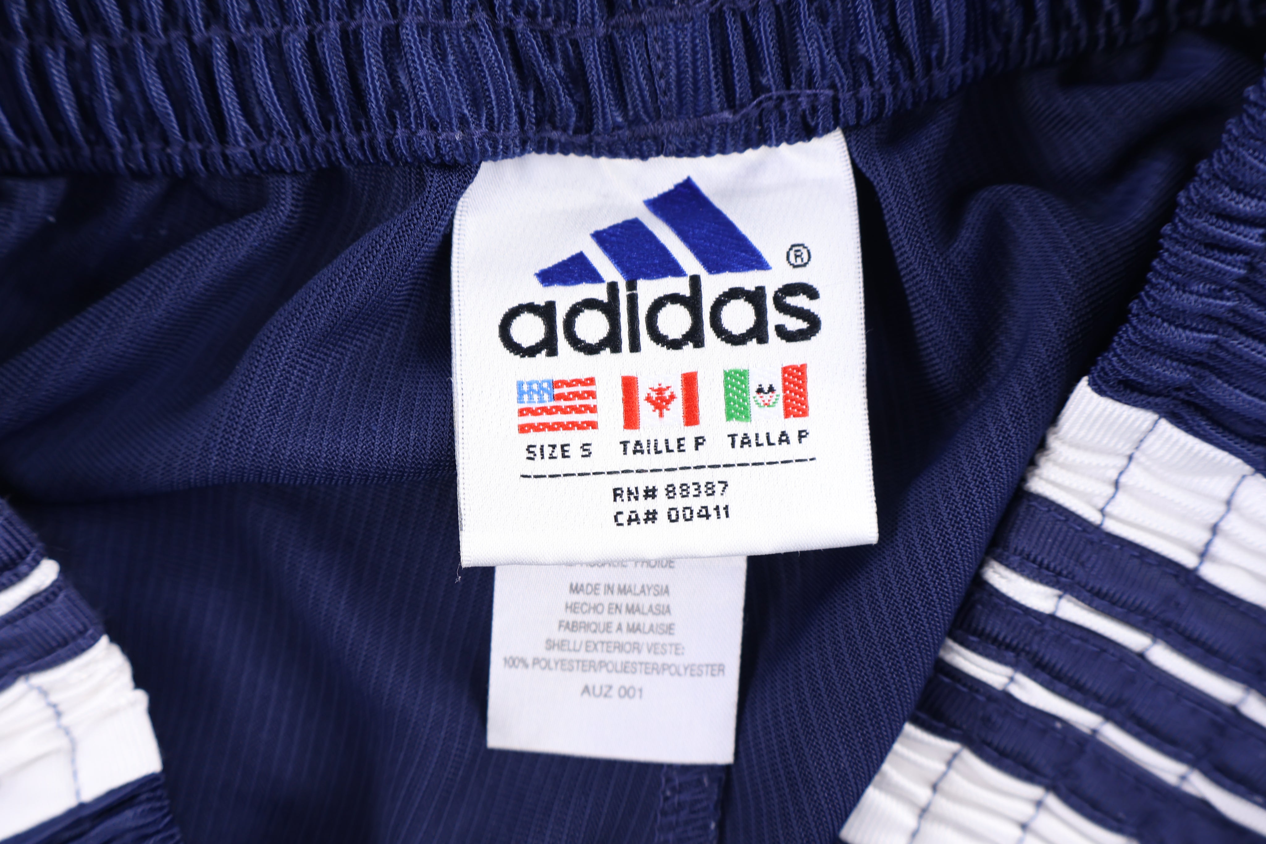 90's Adidas Embroidered Logo Blue & White Pants