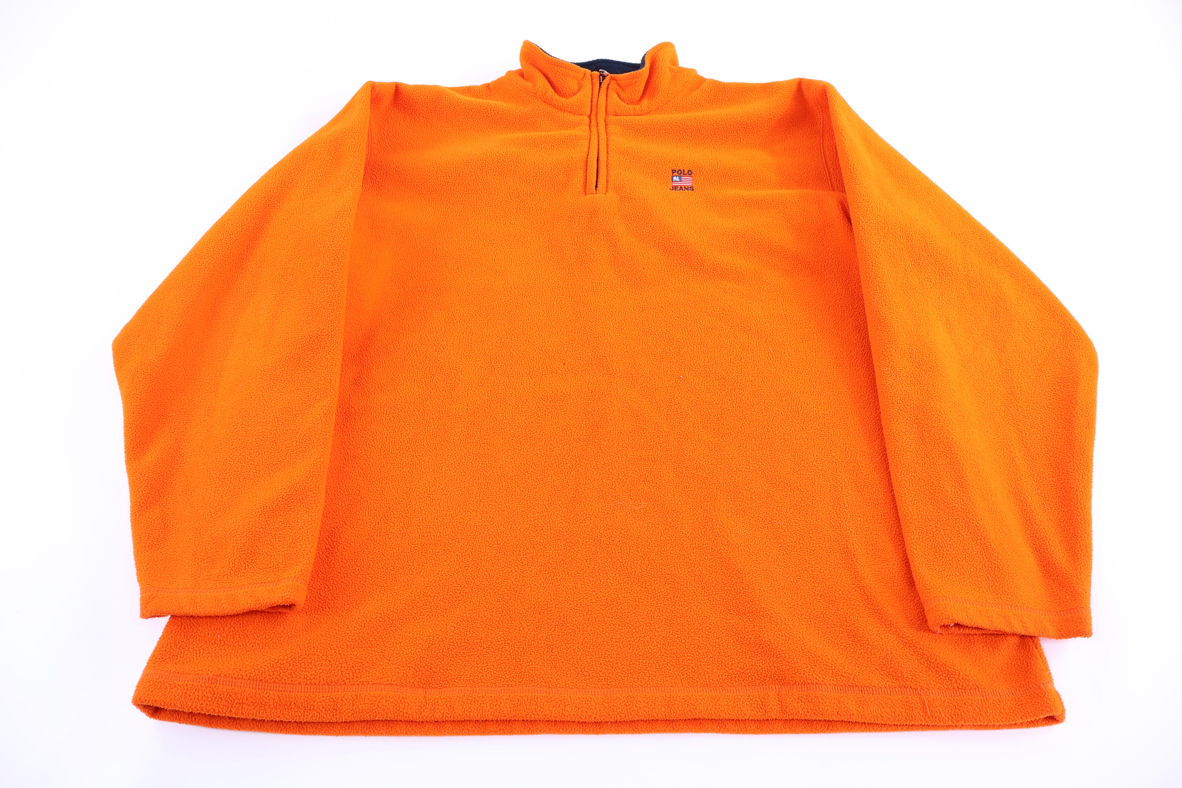 Ralph Lauren Polo Jeans Co Orange Fleece Pullover