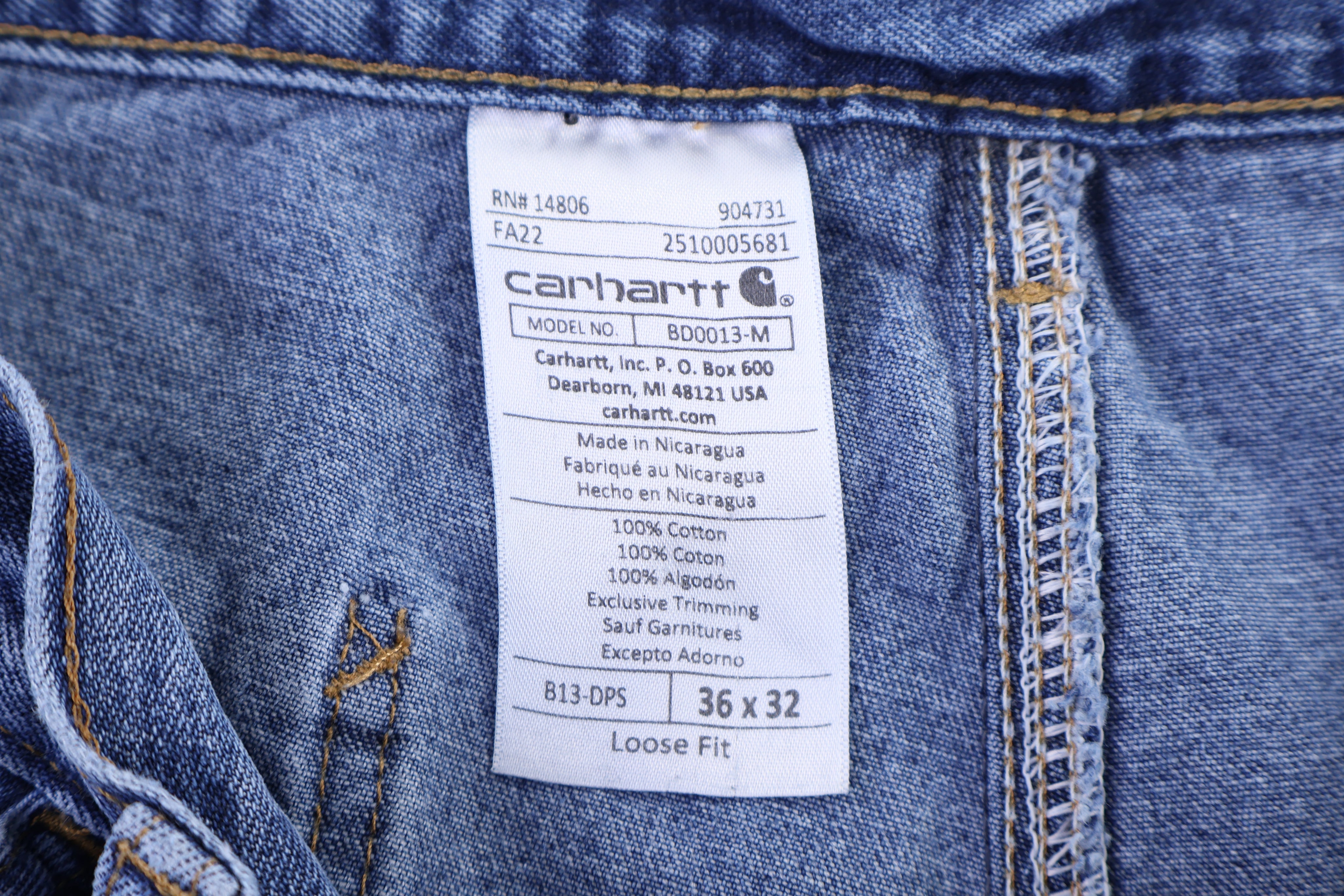 Carhartt Logo Patch Denim Pants