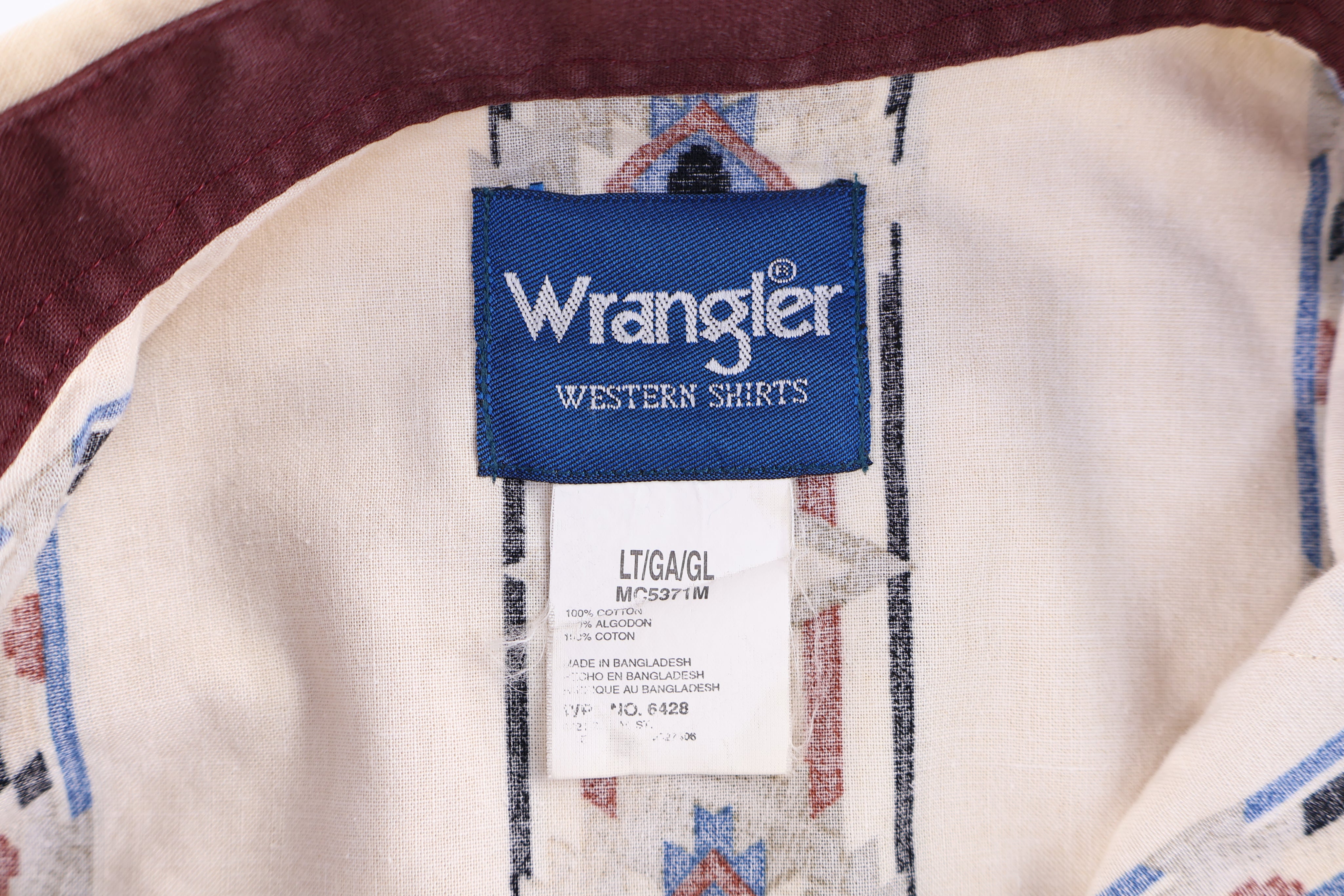 Vintage Wrangler Multipattern LS Button Down