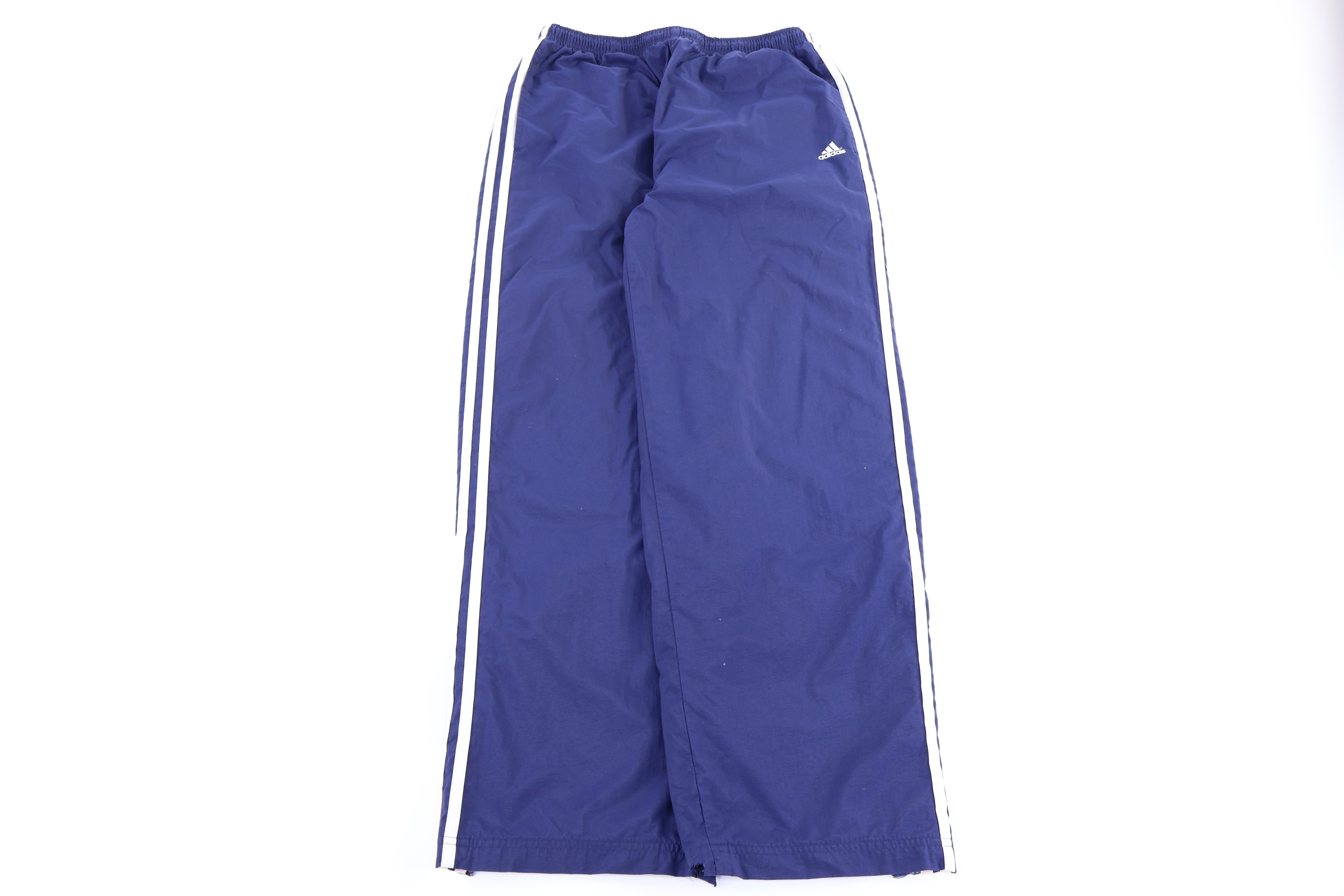 Vintage Adidas Embroidered Logo Blue Track Pants