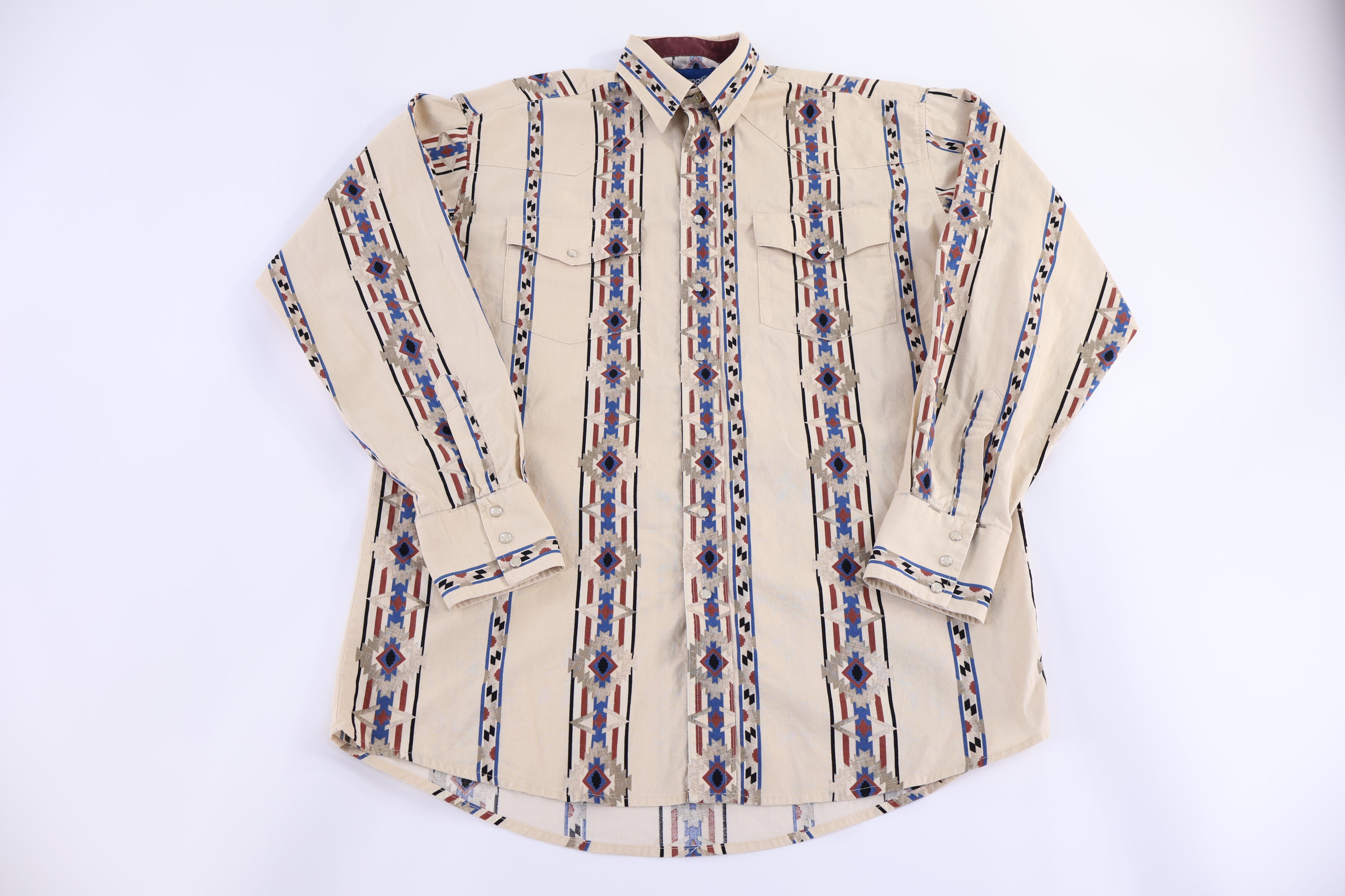 Vintage Wrangler Multipattern LS Button Down