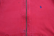 Polo by Ralph Lauren Embroidered Logo Red Full Zip Hoodie
