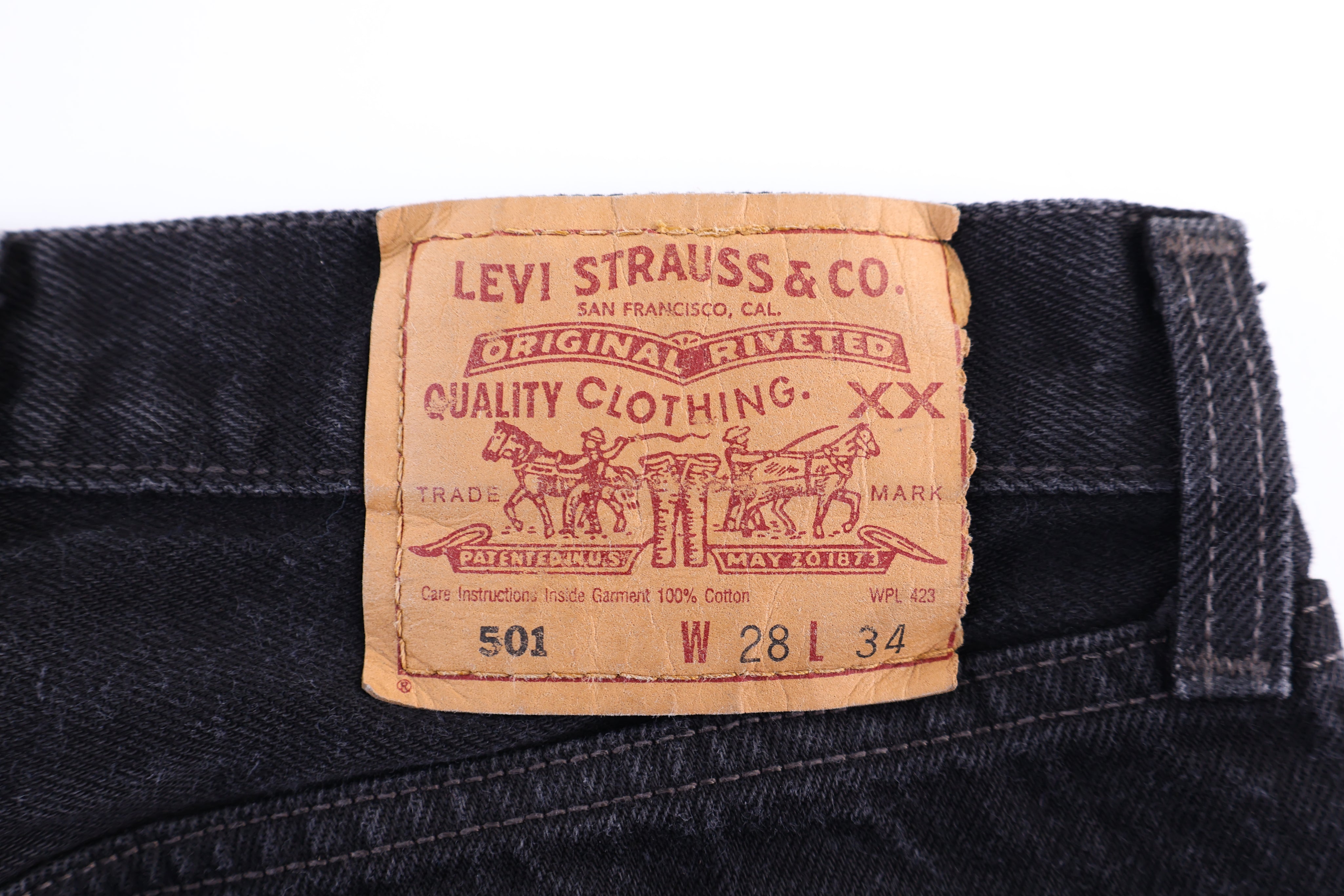 Levi's 501 Black Denim Jeans