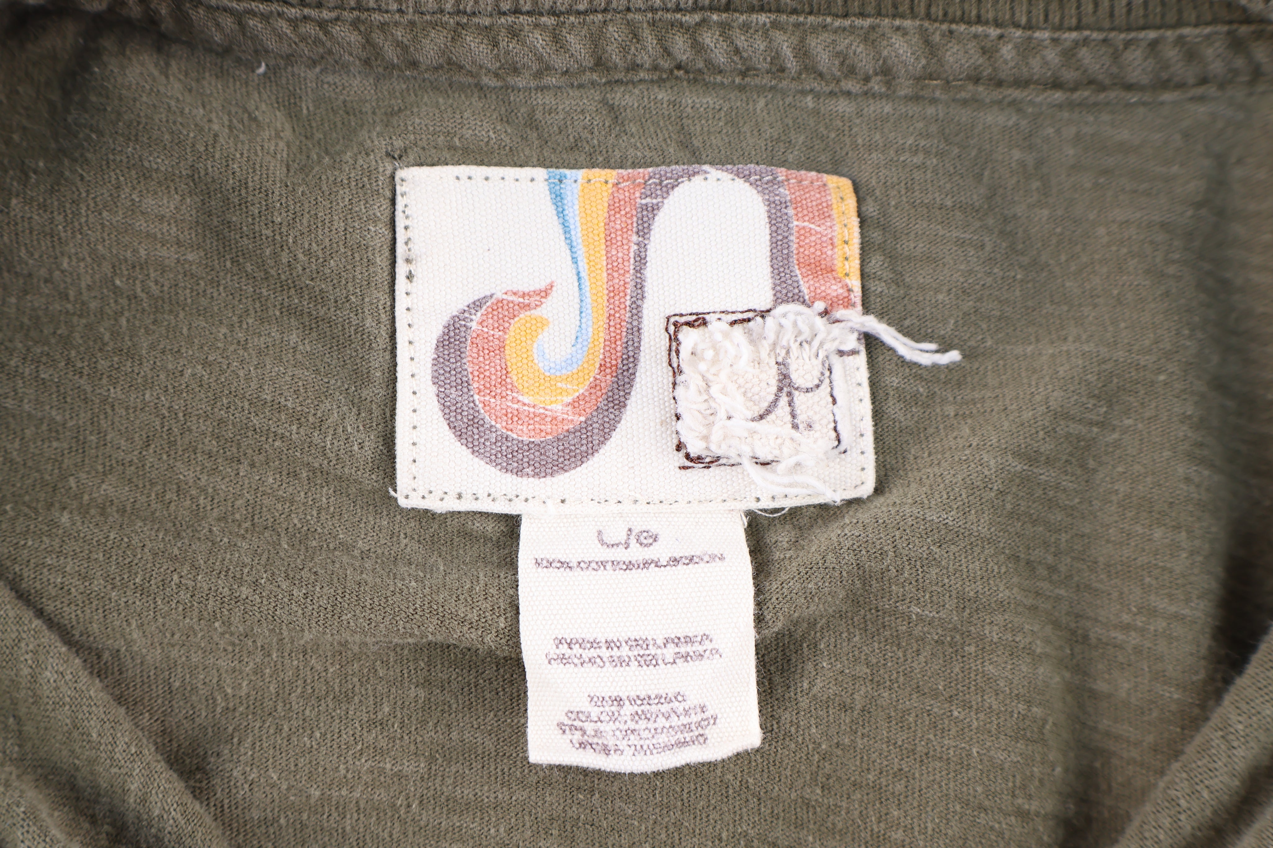 Ocean Pacific Green LS Henley T-shirt