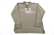 Ocean Pacific Green LS Henley T-shirt