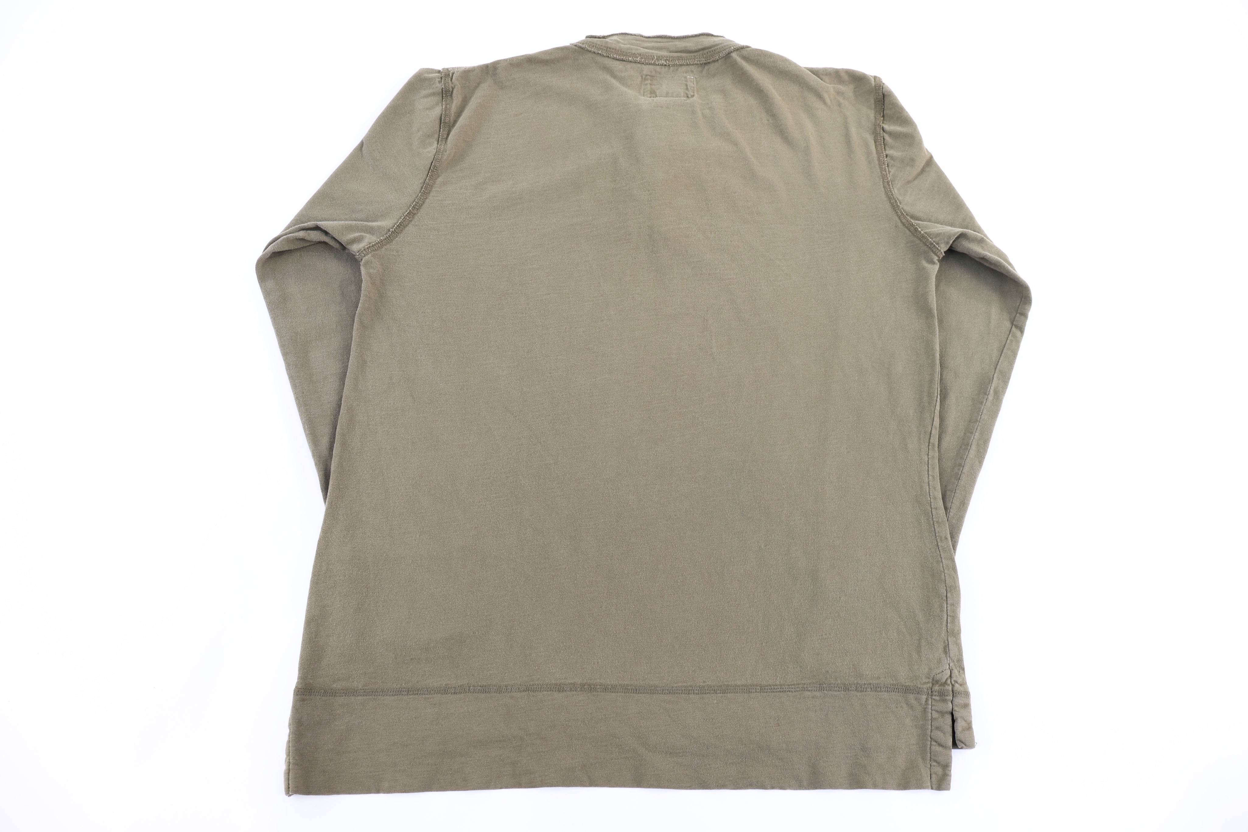 Ocean Pacific Green LS Henley T-shirt