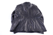 Women's George Black Full Zip Leather Jacket