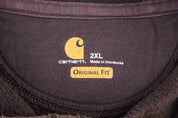 Carhartt Logo Patch Brown Pullover Hoodie