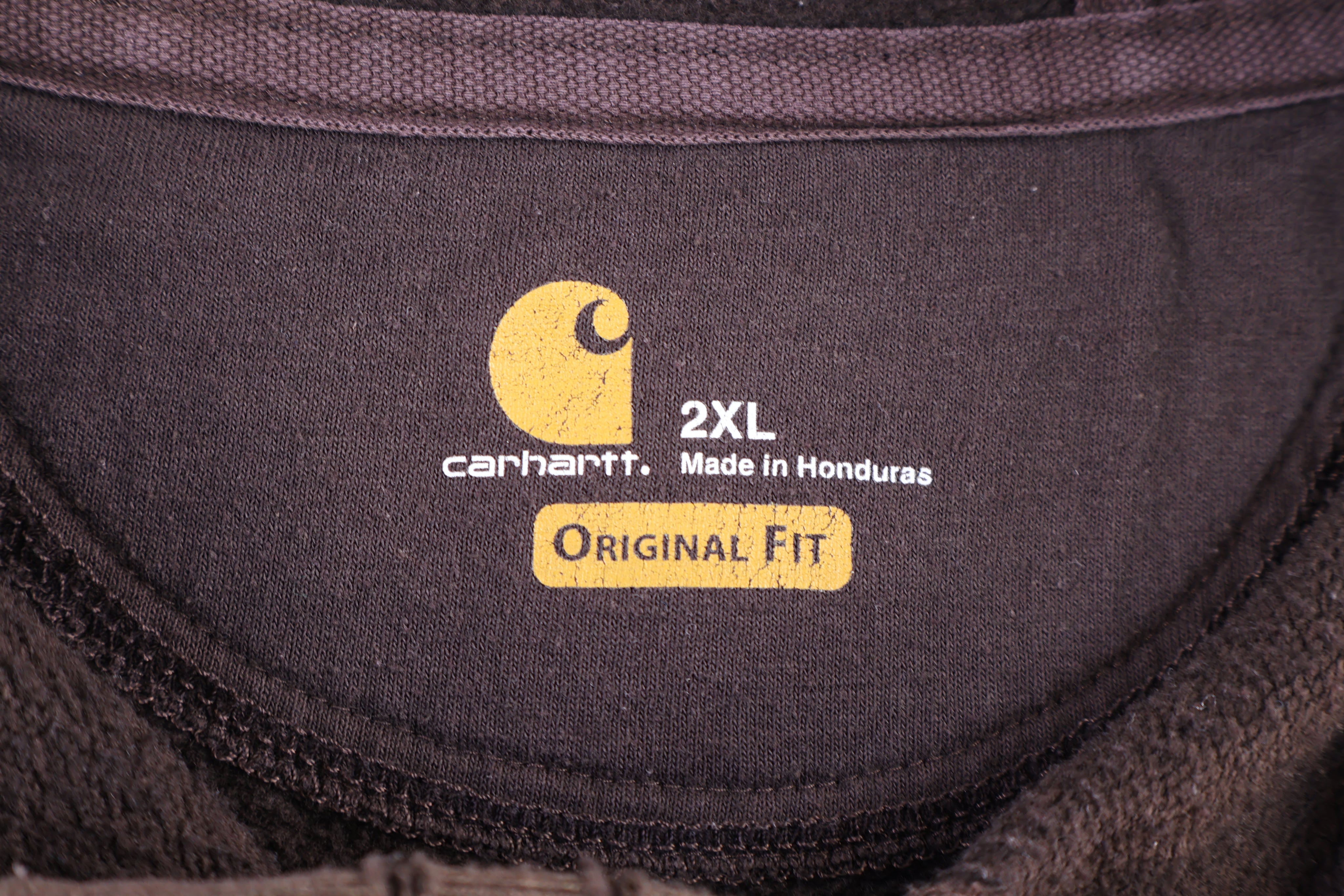 Carhartt Logo Patch Brown Pullover Hoodie