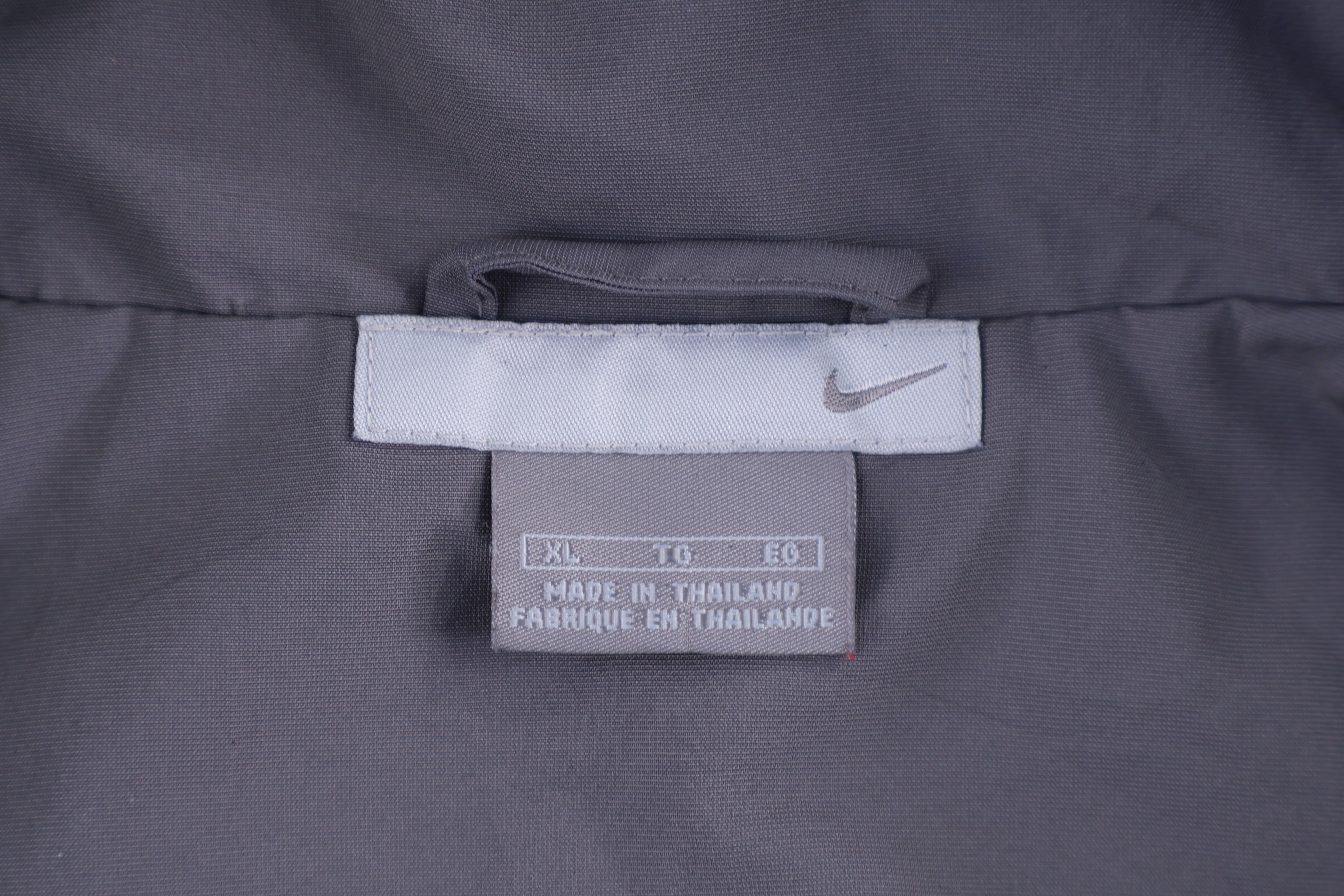 Vintage Nike Embroidered Logo Grey Full Zip Jacket