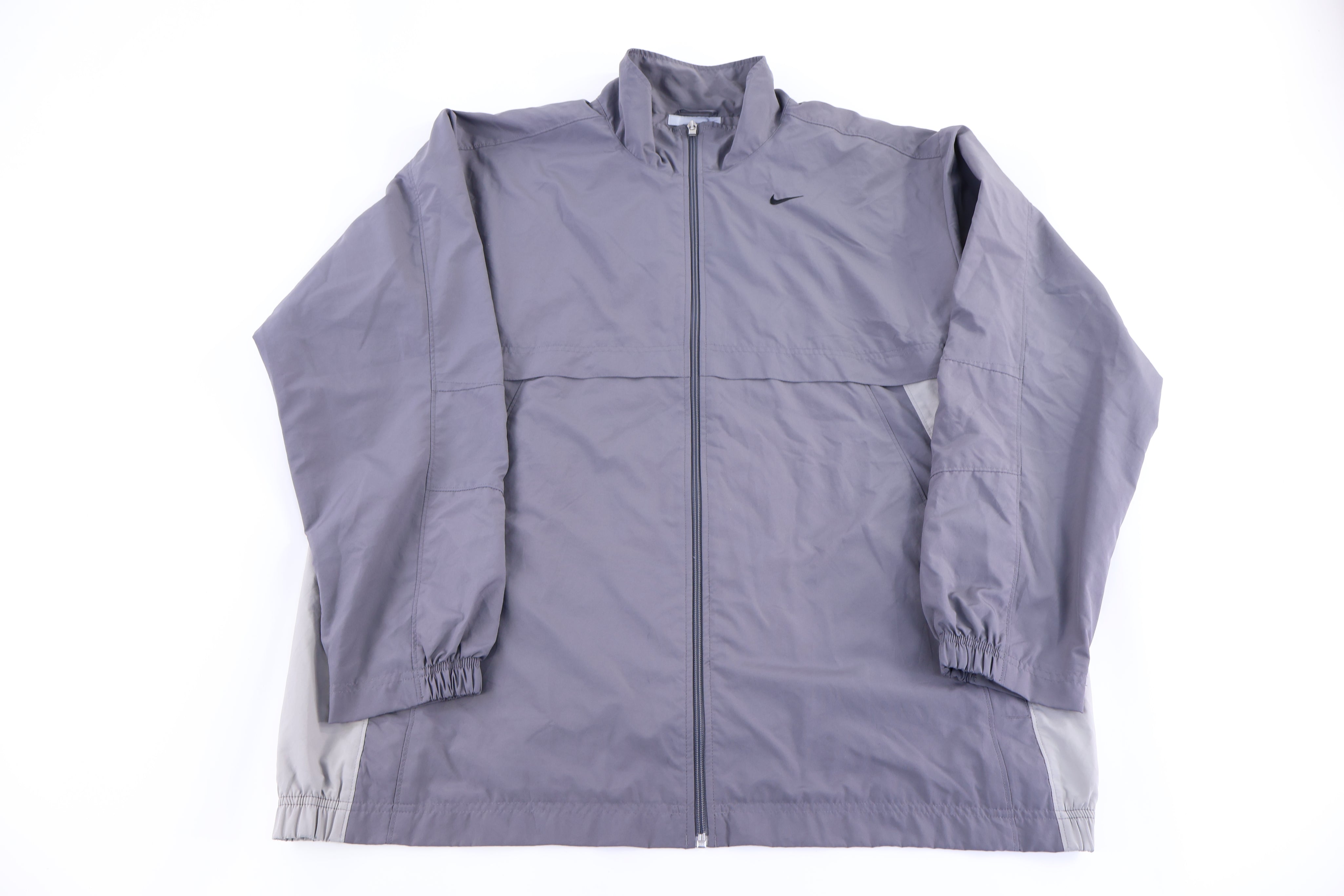 Vintage Nike Embroidered Logo Grey Full Zip Jacket