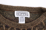 90's Ruffini Multipattern Knit Sweater