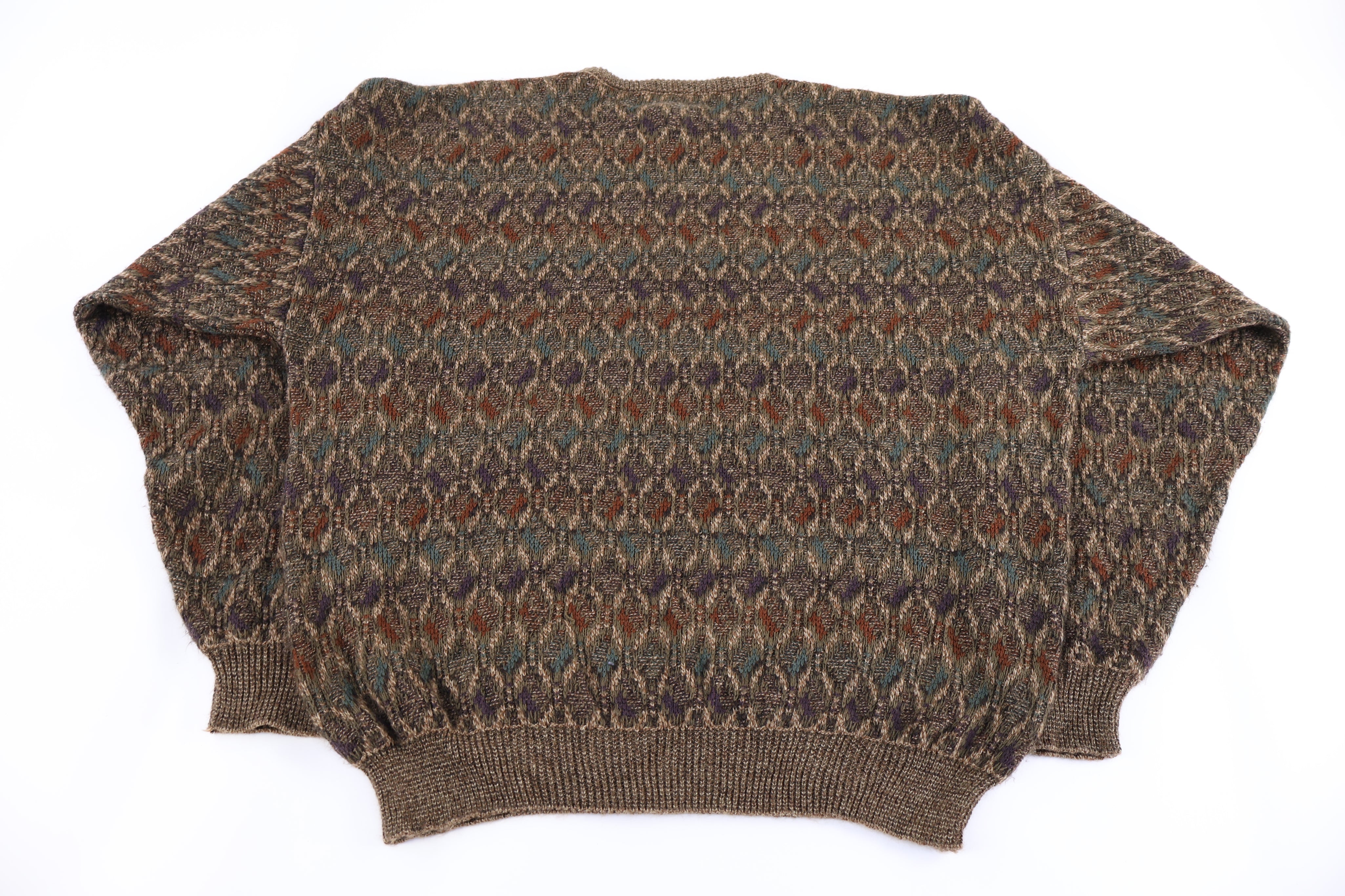 90's Ruffini Multipattern Knit Sweater