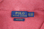 Polo Ralph Lauren Embroidered Logo Pink Quarter Zip Sweater