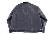 Vintage St. Johns Bay Black Full Zip Leather Jacket