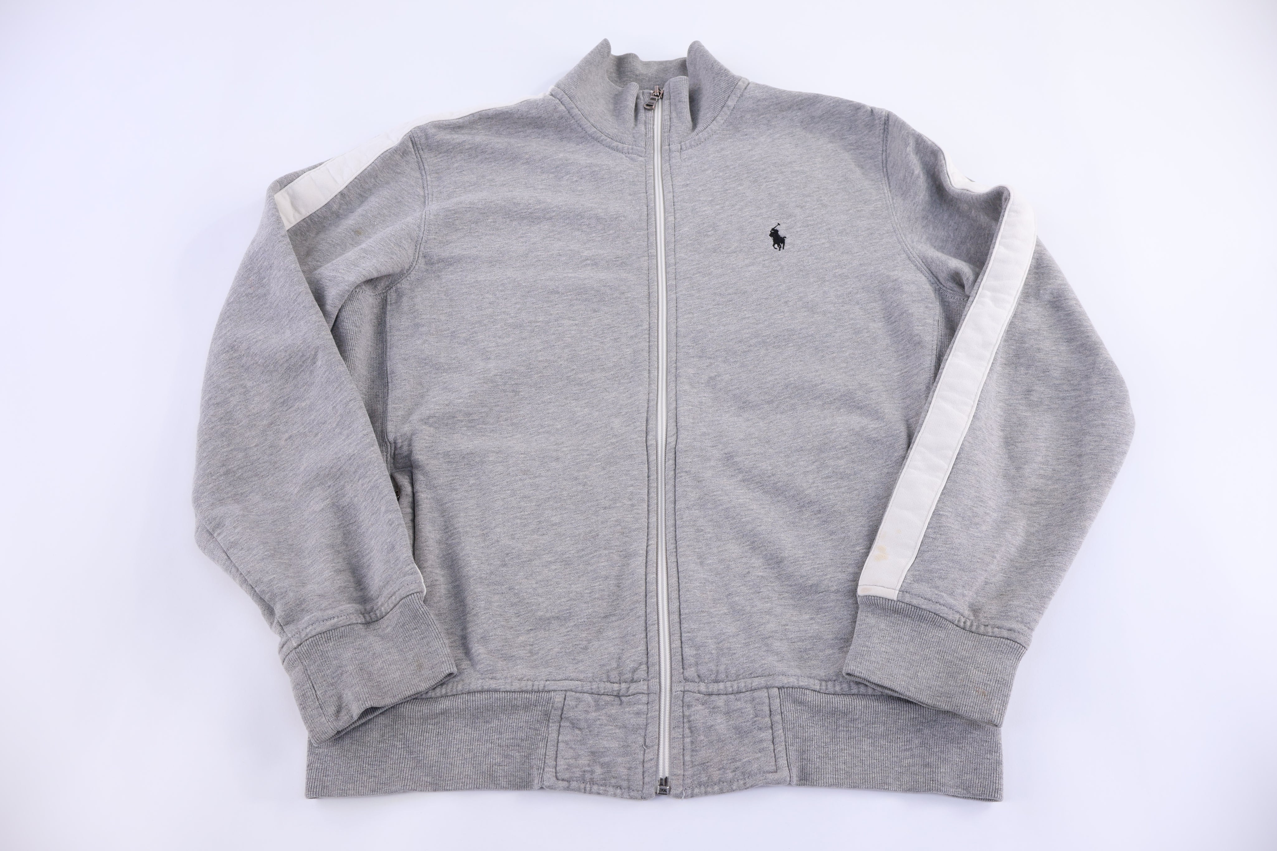 Polo by Ralph Lauren Embroidered Logo Grey Full Zip Jacket