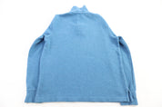 Polo Ralph Lauren Embroidered Logo Blue Quarter Zip Sweater