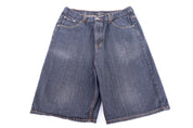 Y2K Urban Label Dark Wash Denim Shorts
