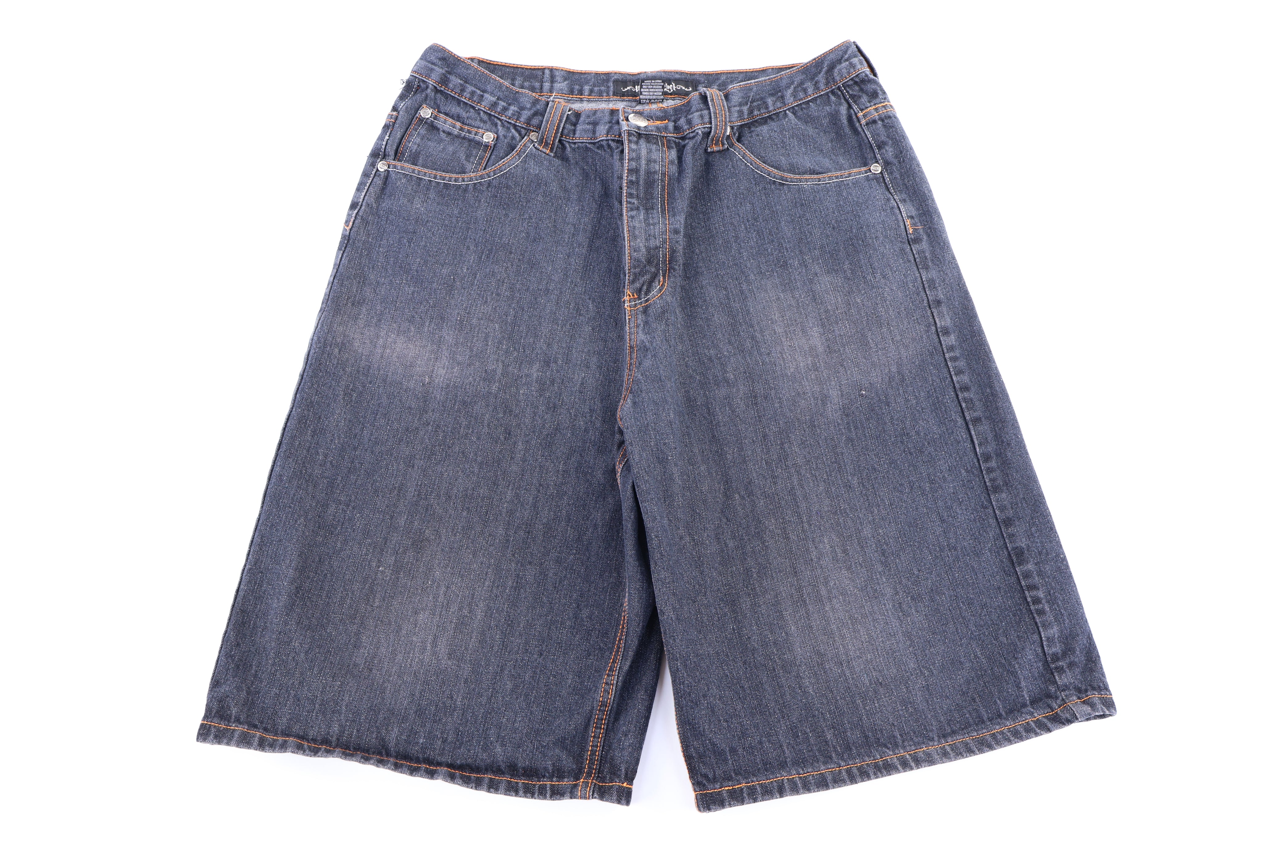 Y2K Urban Label Dark Wash Denim Shorts