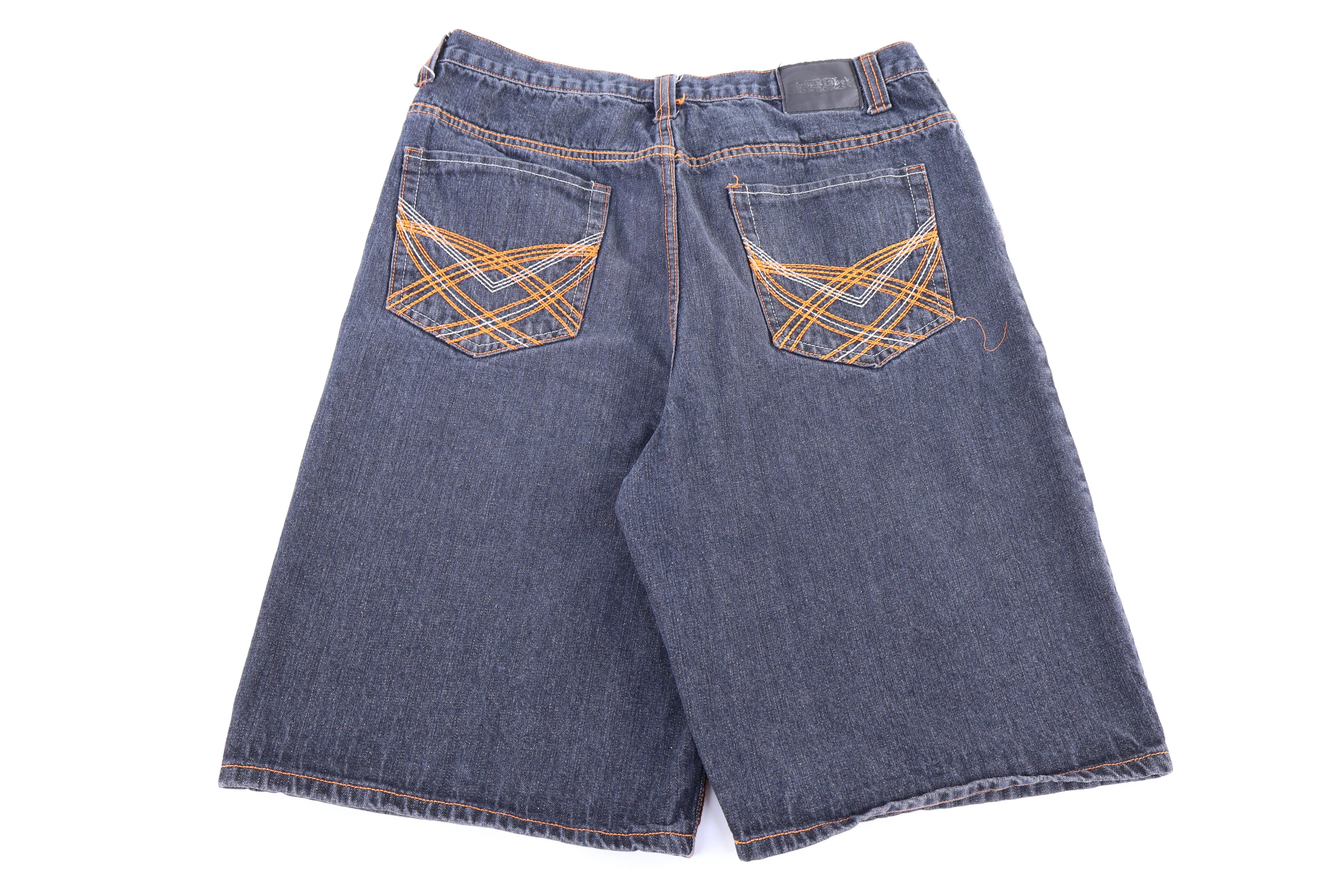 Y2K Urban Label Dark Wash Denim Shorts