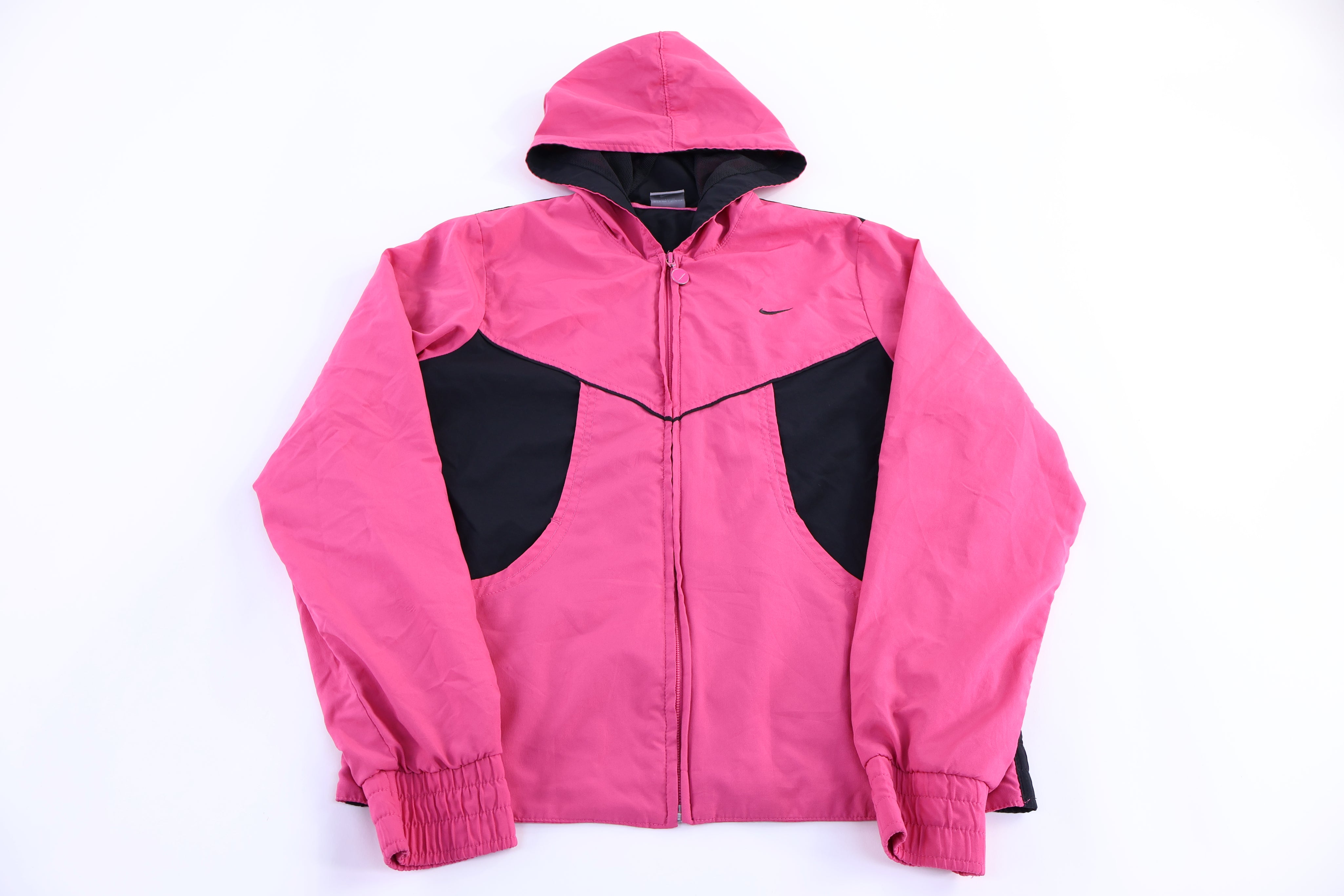 Women's Vintage Nike Pink & Black Full Zip Jacket