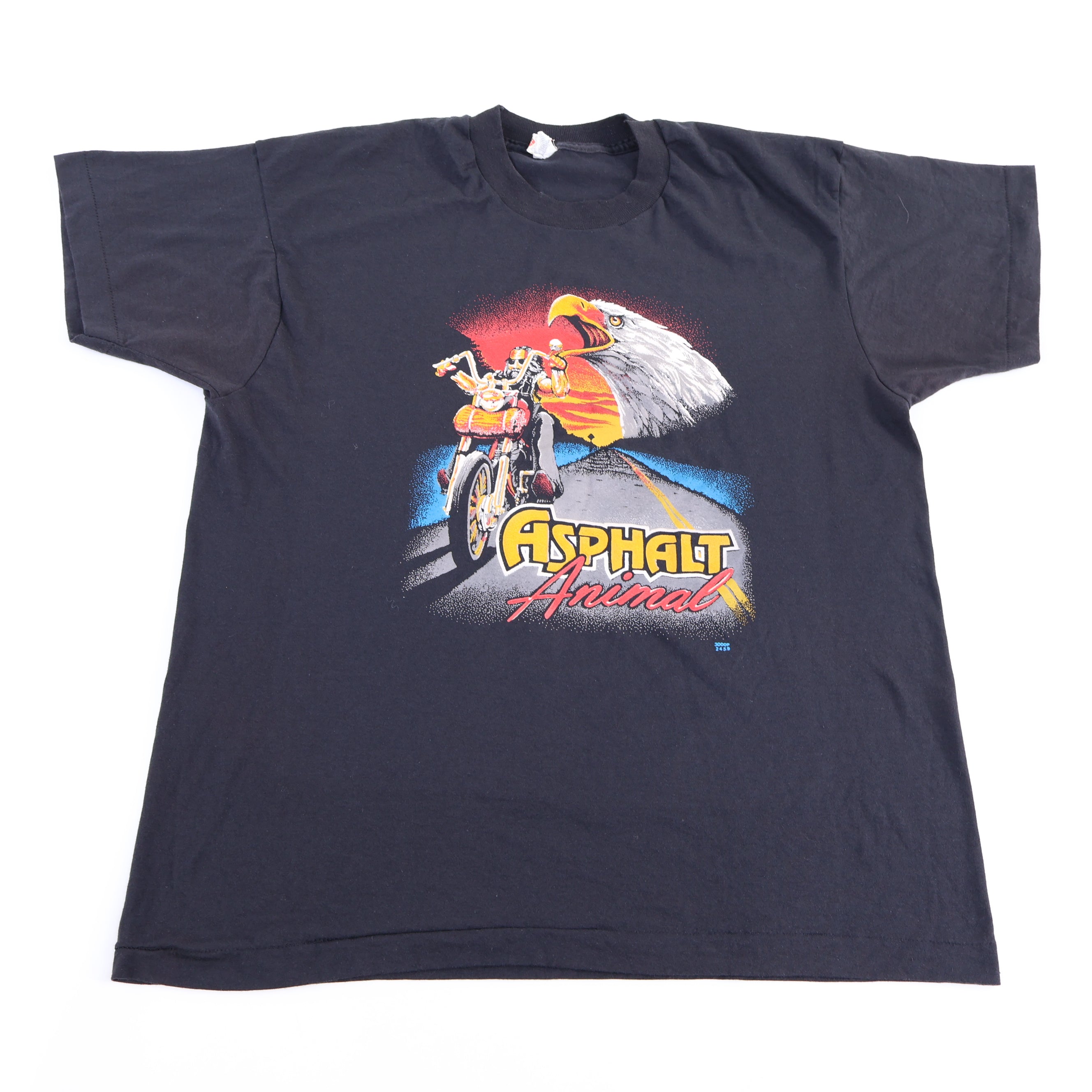80's Asphalt Animal Biker Graphic T-shirt
