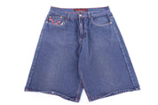 Y2K Remixed Dark Wash Denim Shorts